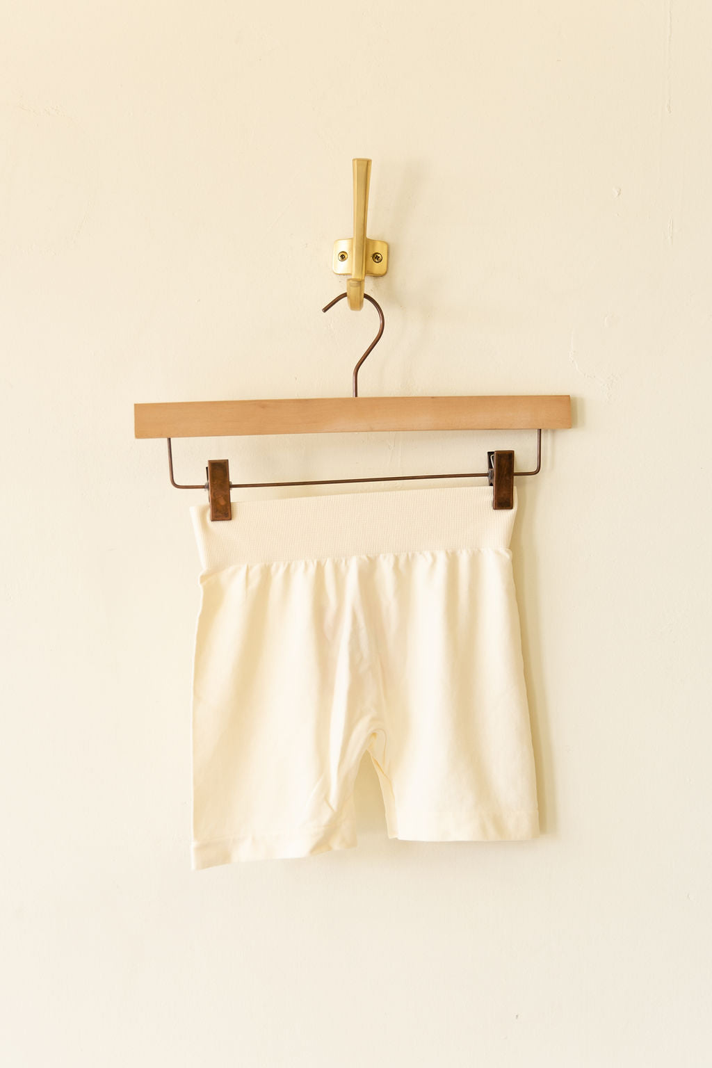 Cream Seamless Shorts