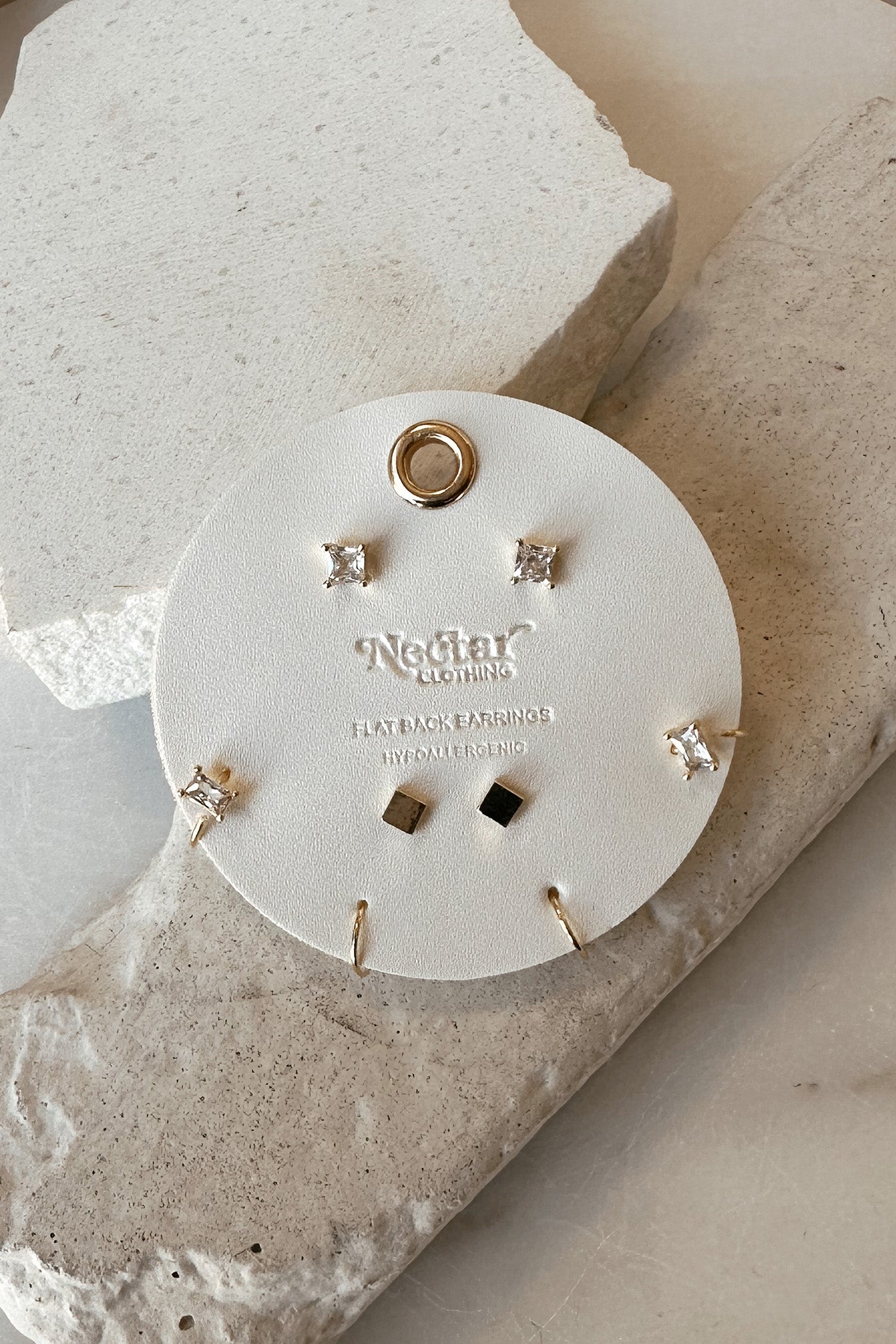 Squares & Rectangles Stud Earring Set