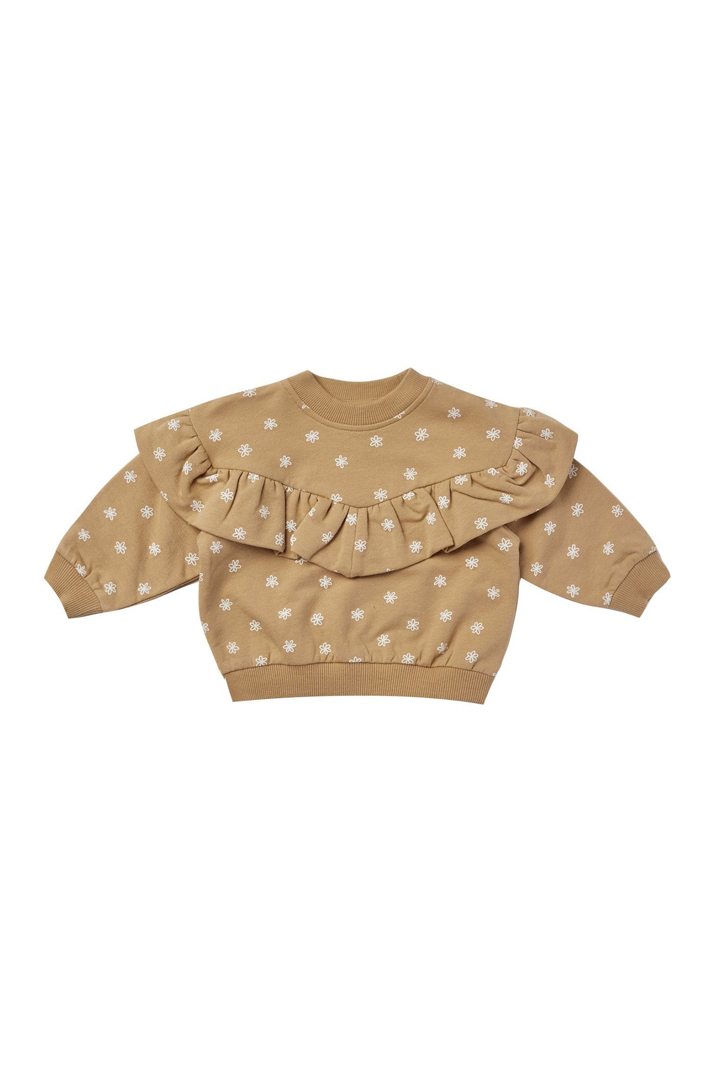 Ruffle Fleece Sweatshirt by Quincy Mae