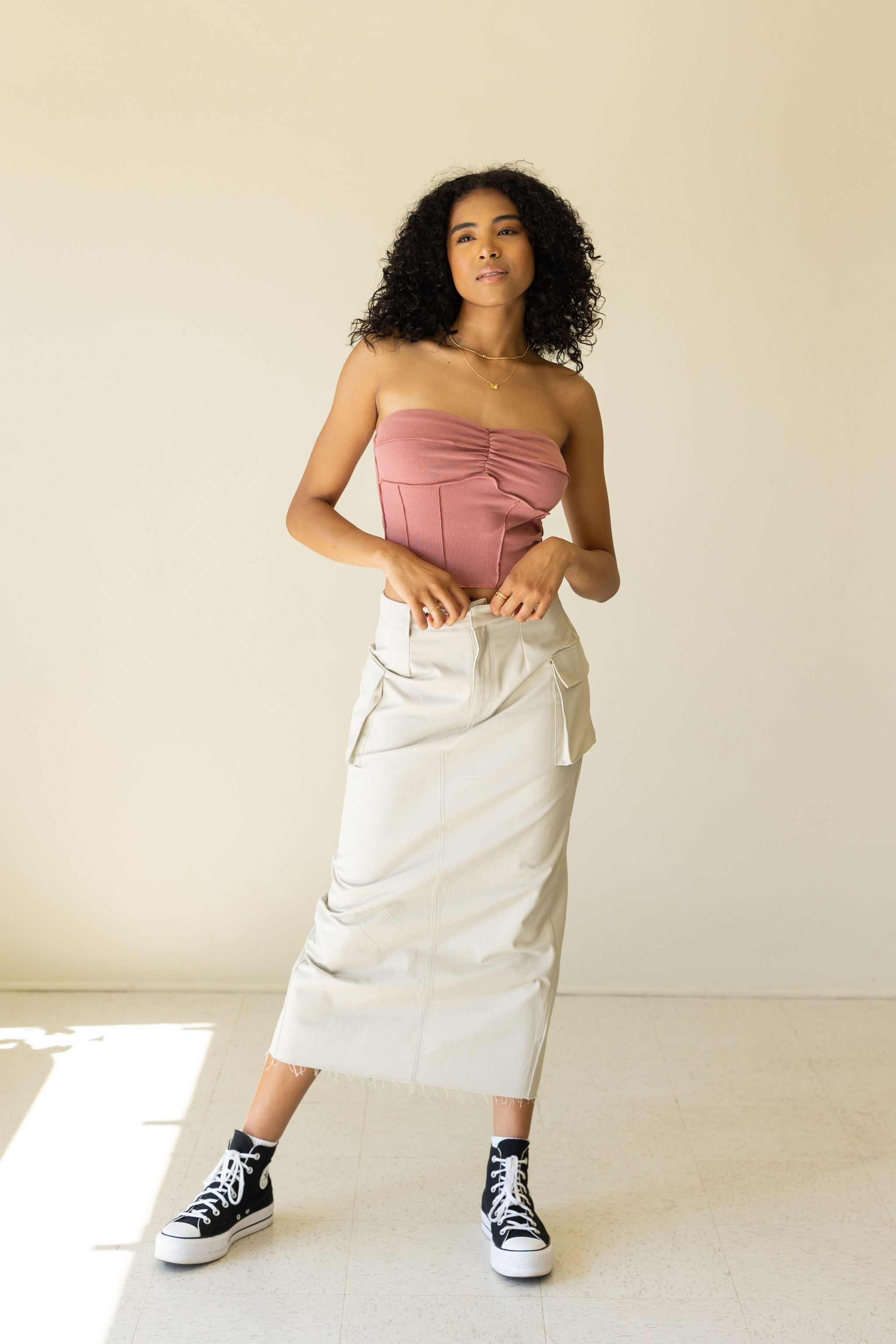 By Moonlight Strapless Top