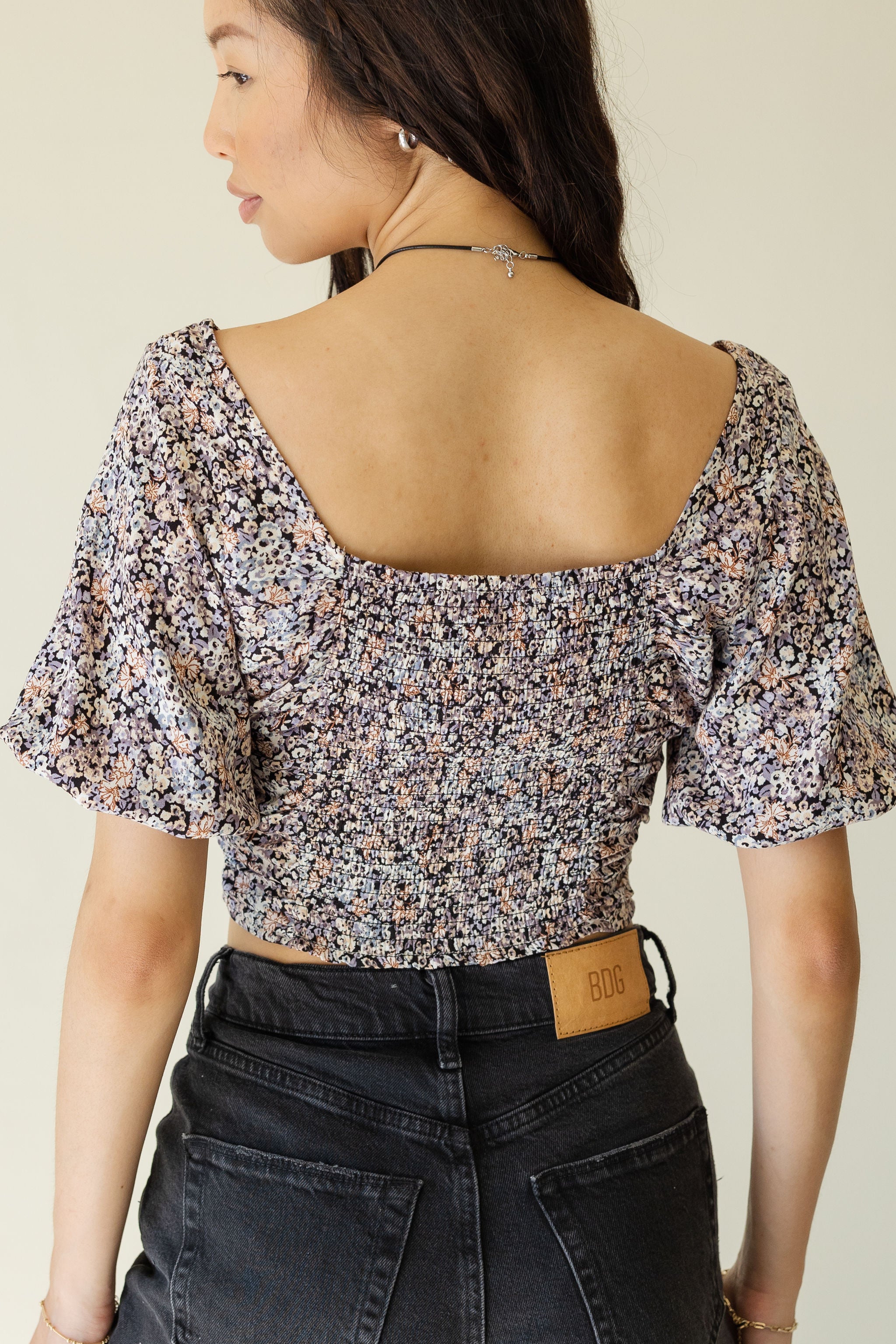 Can't Believe Floral Crop Top