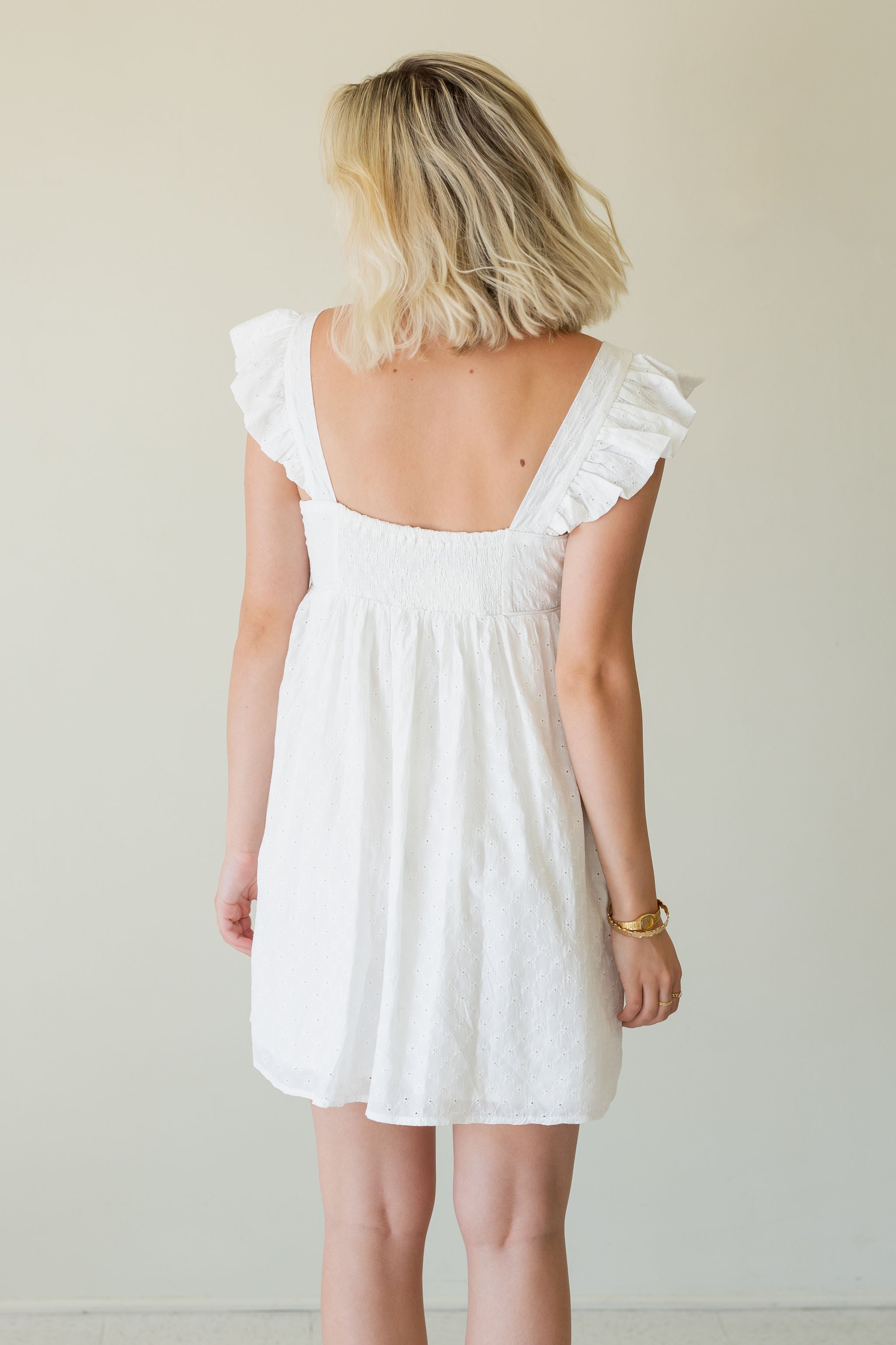 Prove It Babydoll Eyelet Dress