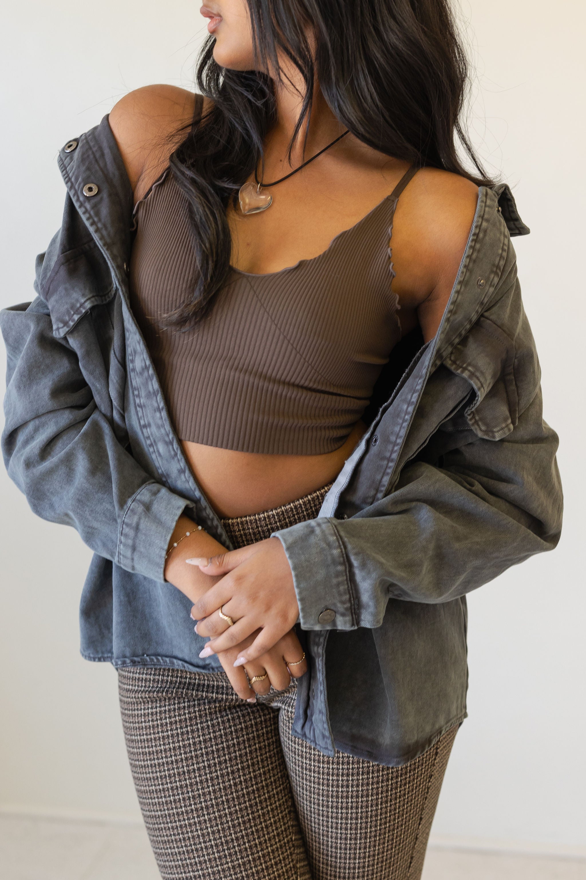 Autumn Days Denim Shacket