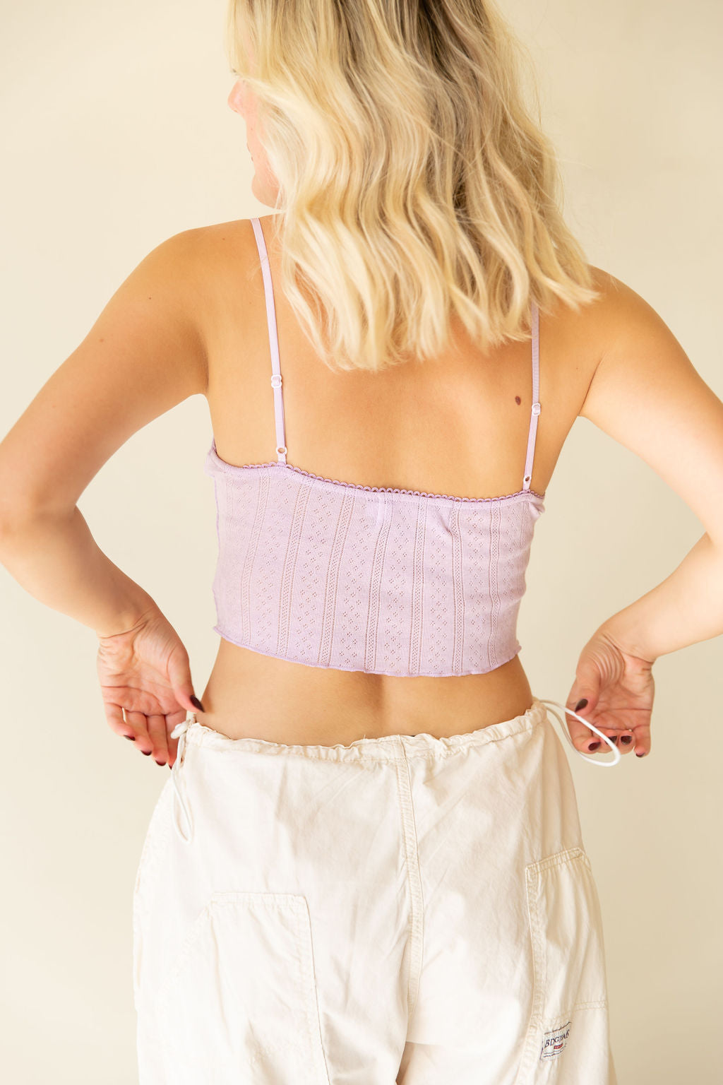 Purple Cami Crop Top