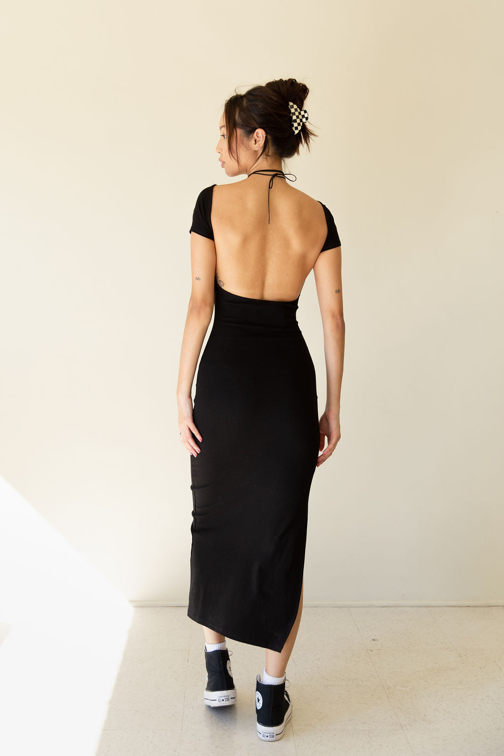 Falling Again Backless Maxi Dress