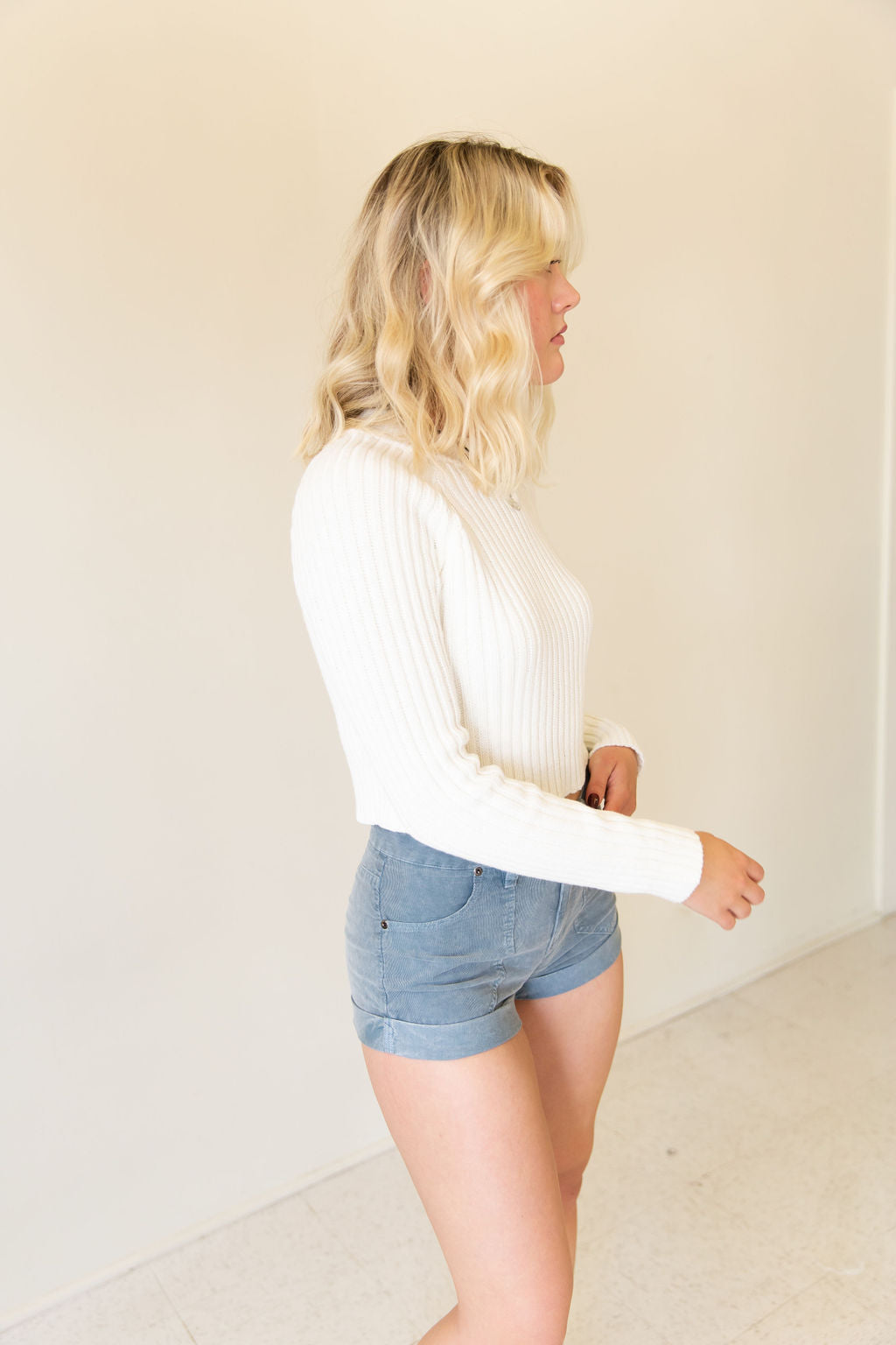 We Tried Knit Crop Sweater