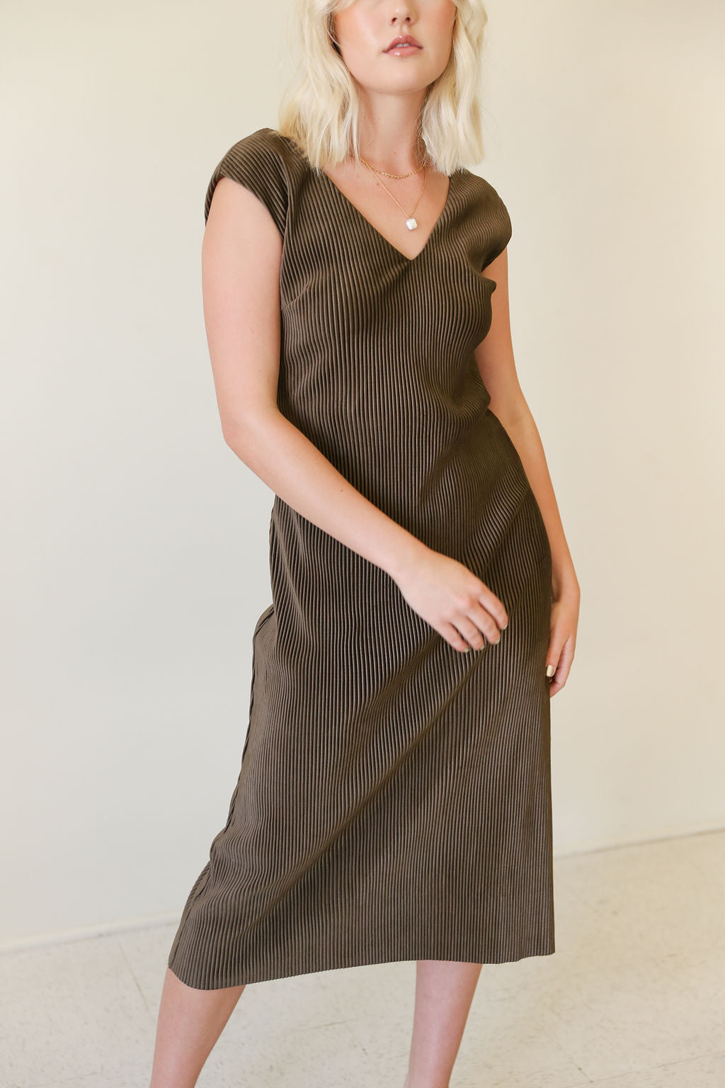 The Bittersweet Sleeveless Midi Dress by For Good
