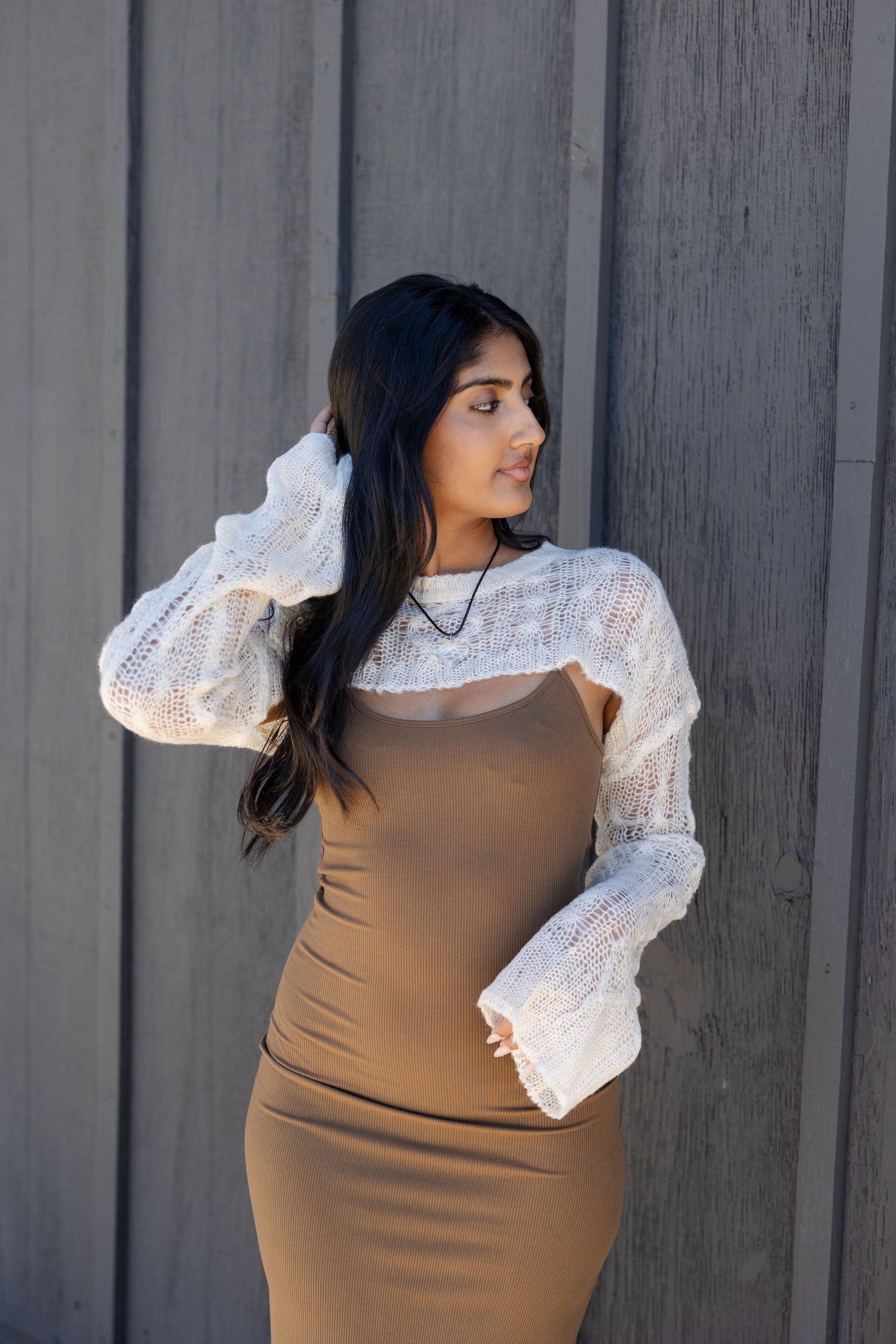 Always Loving Crochet Bolero Top