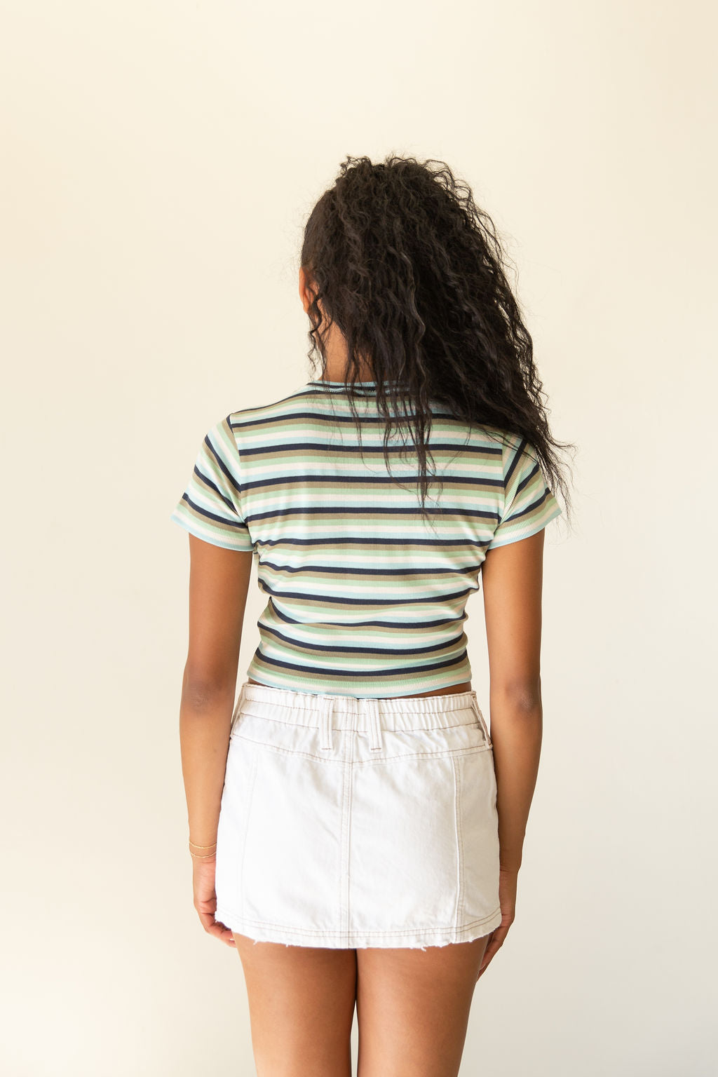 Dickies Striped Baby Crop Top