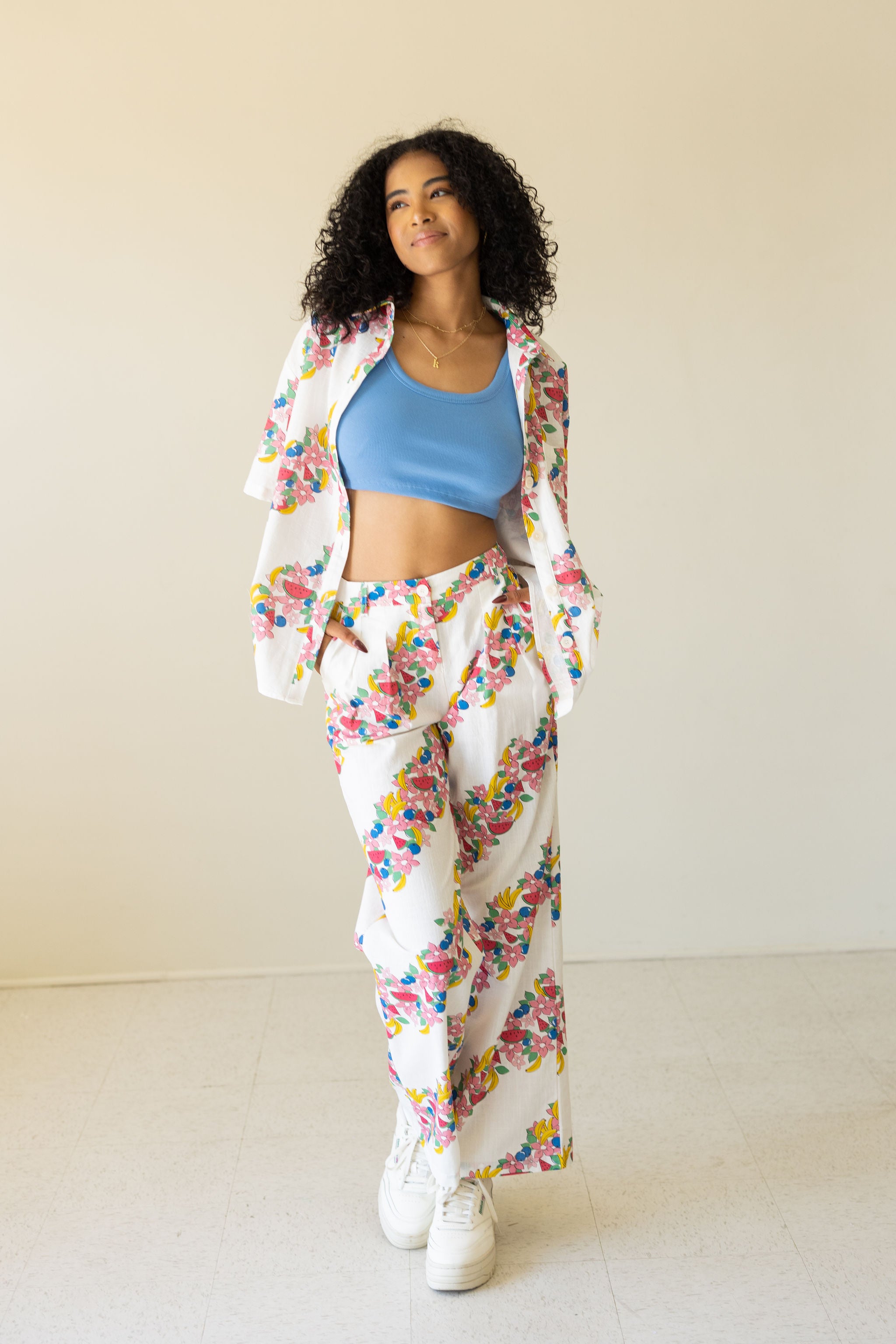 Wander On Floral Short Sleeve Top by For Good
