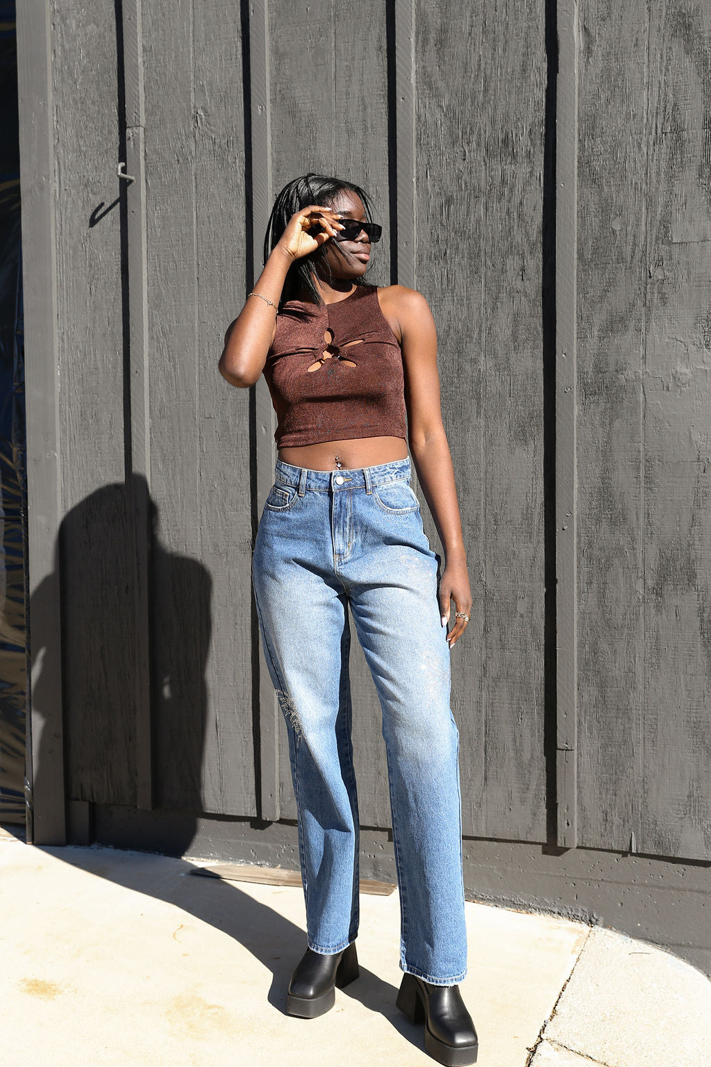 Our Secret Rhinestone Jeans