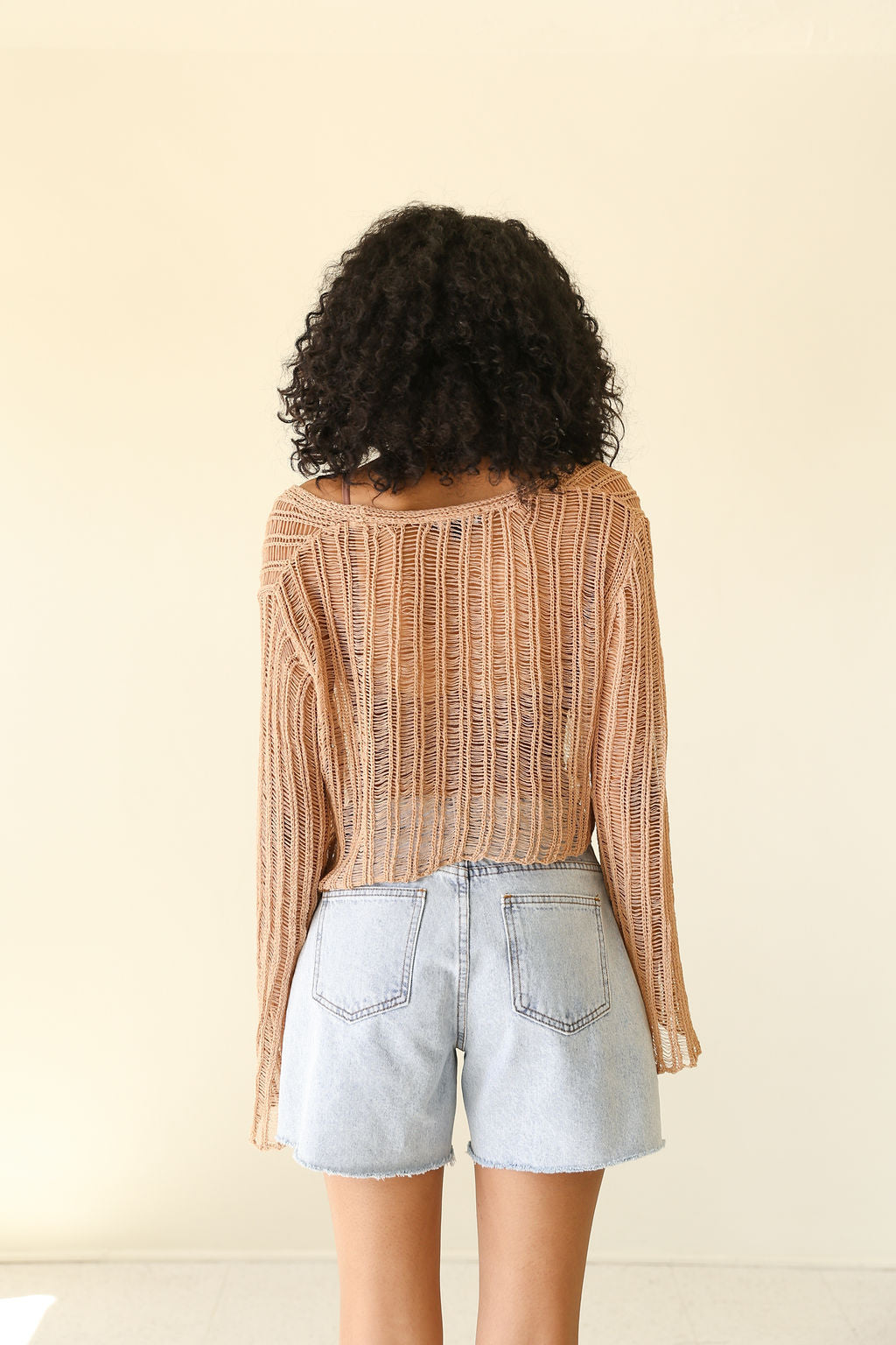 A Delight Long Sleeve Knit Crop Top