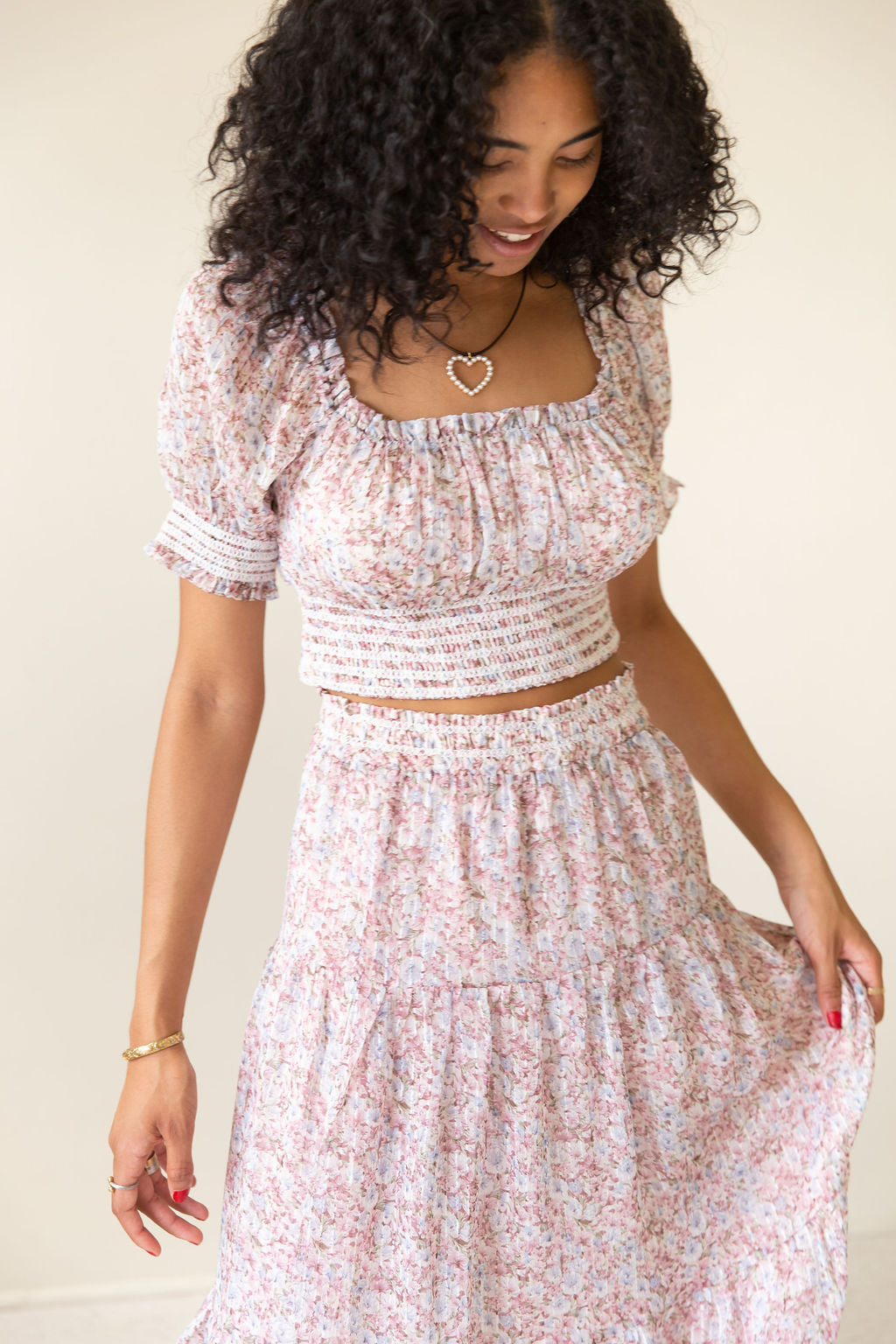 Embrace Elegance Floral Babydoll Top by For Good