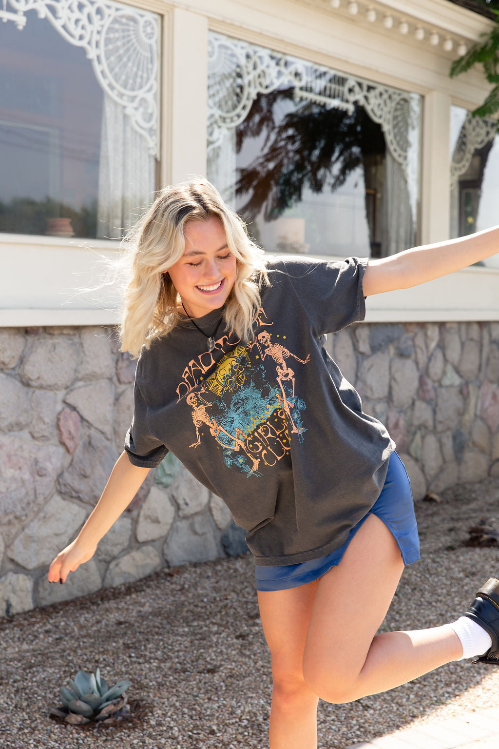 Dancing Days Oversized Graphic Tee