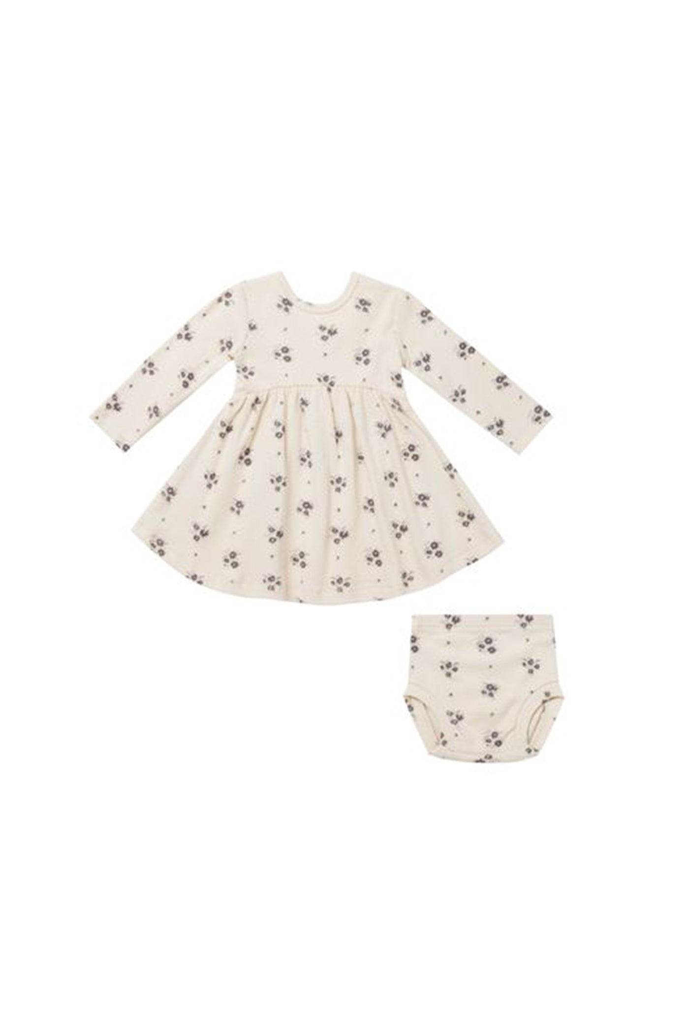 Ribbed Long Sleeve Kids Dress by Quincy Mae
