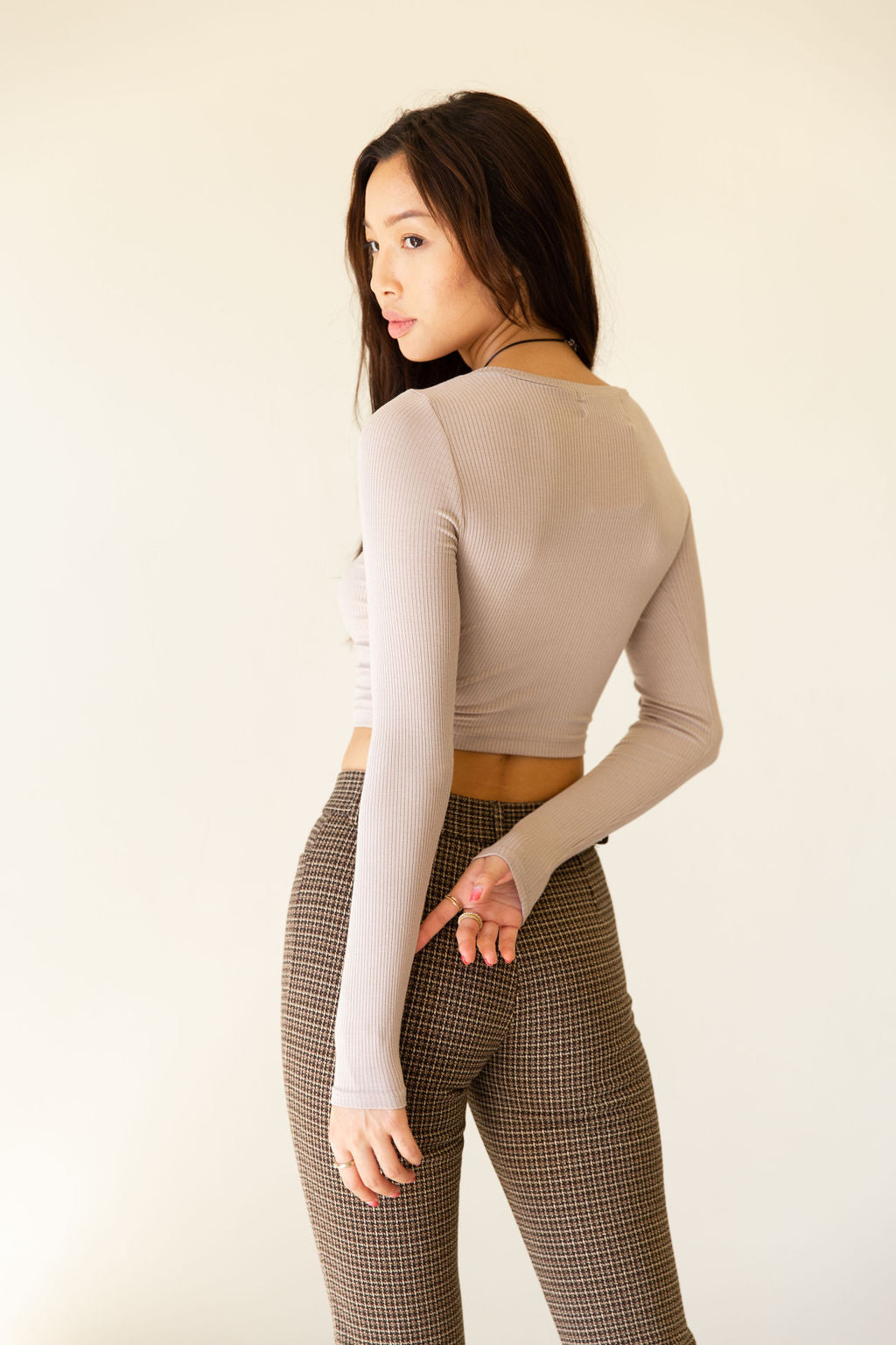 Almost Gone Long Sleeve Crop Top