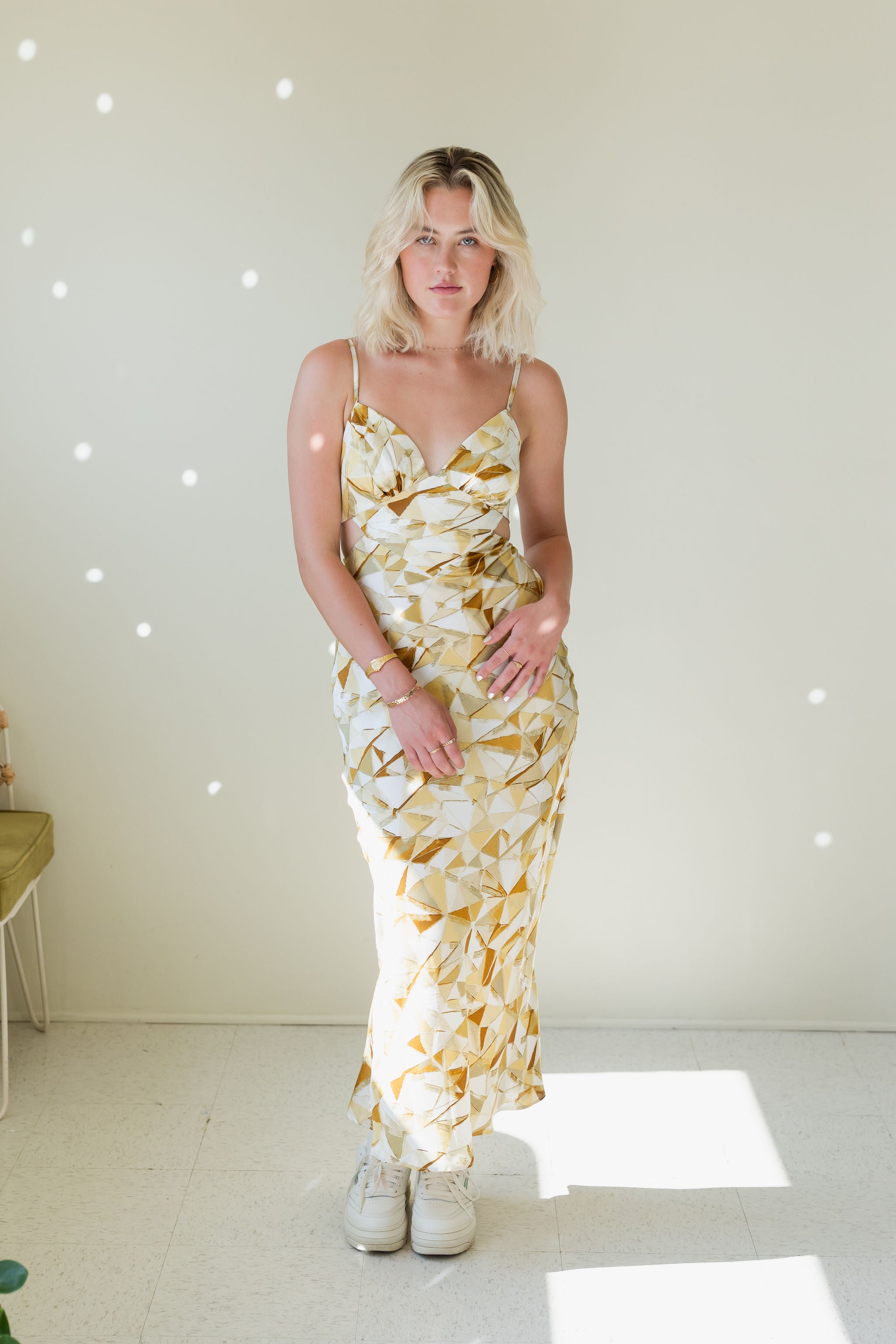 The Endearing Geo Print Maxi Dress