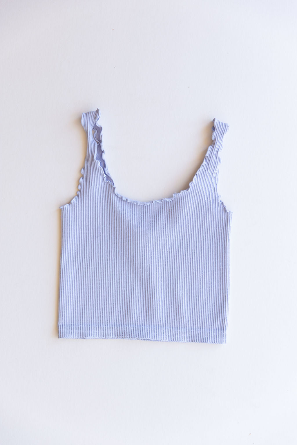 Lasting Love Ruffled Hem Sleeveless Top