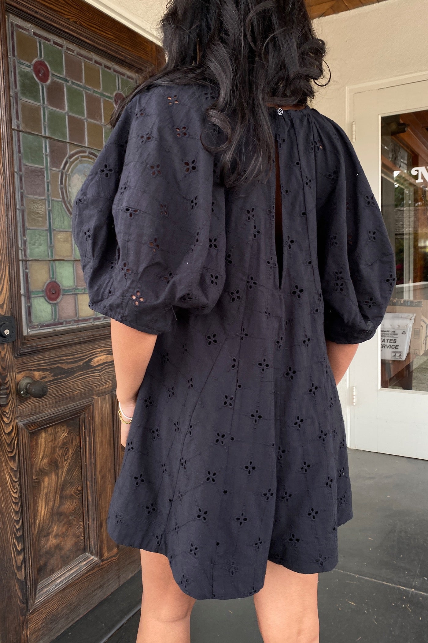 Oversized Puff Sleeve Romper by For Good