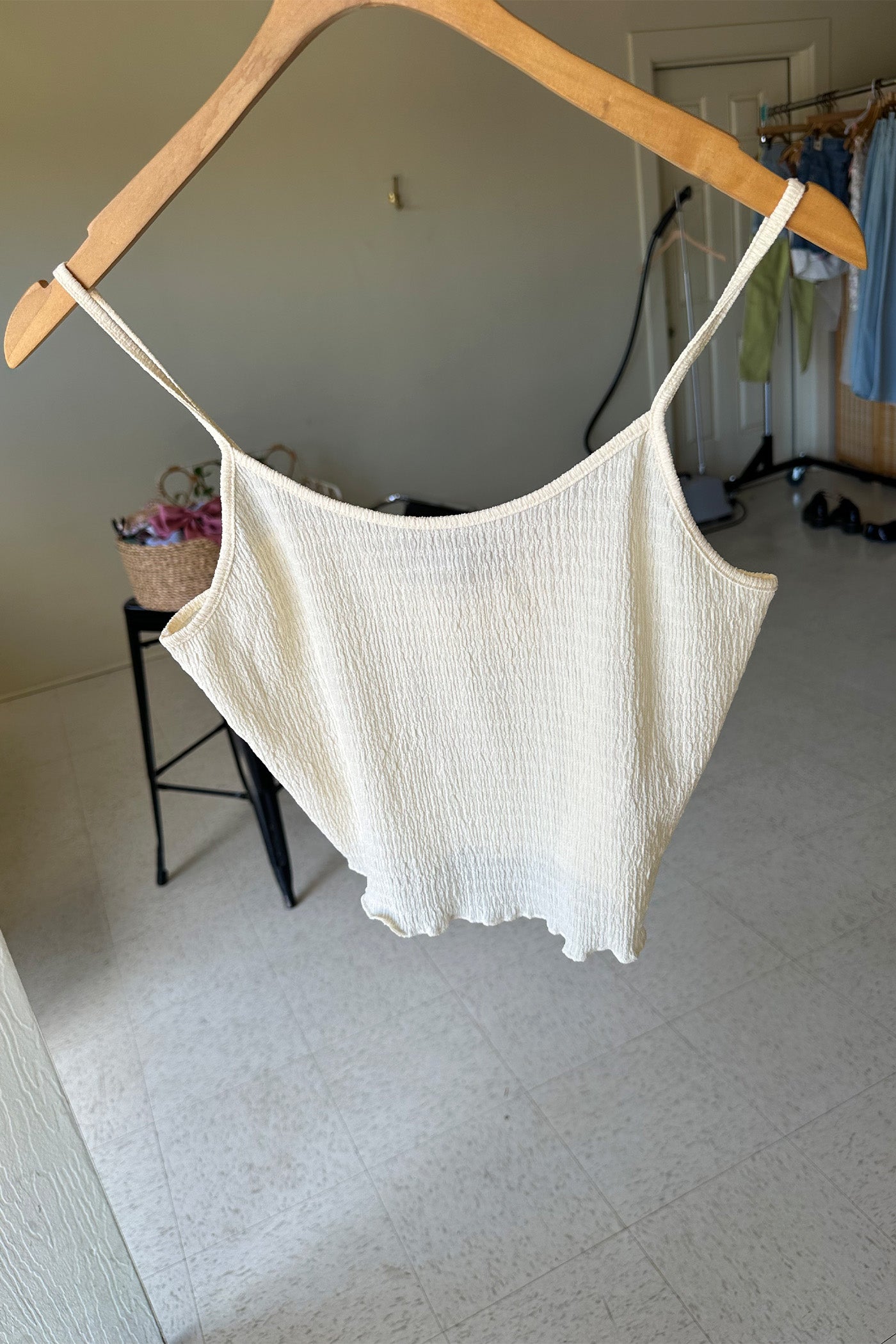 Textured Cami Crop Top
