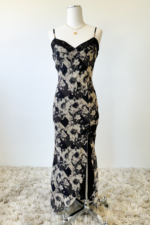 Mixed Floral Midi Dress