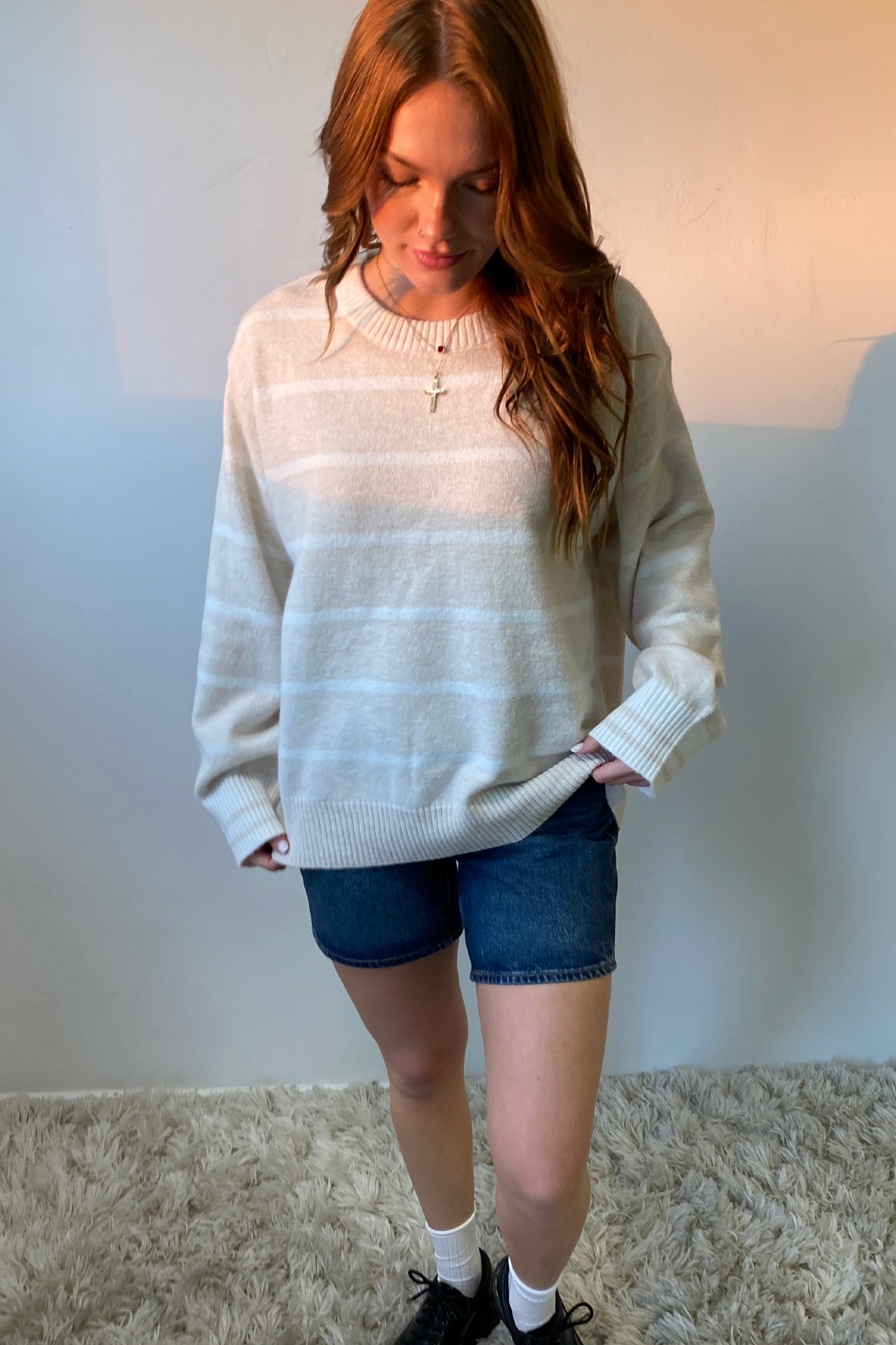 Striped Knit Sweater