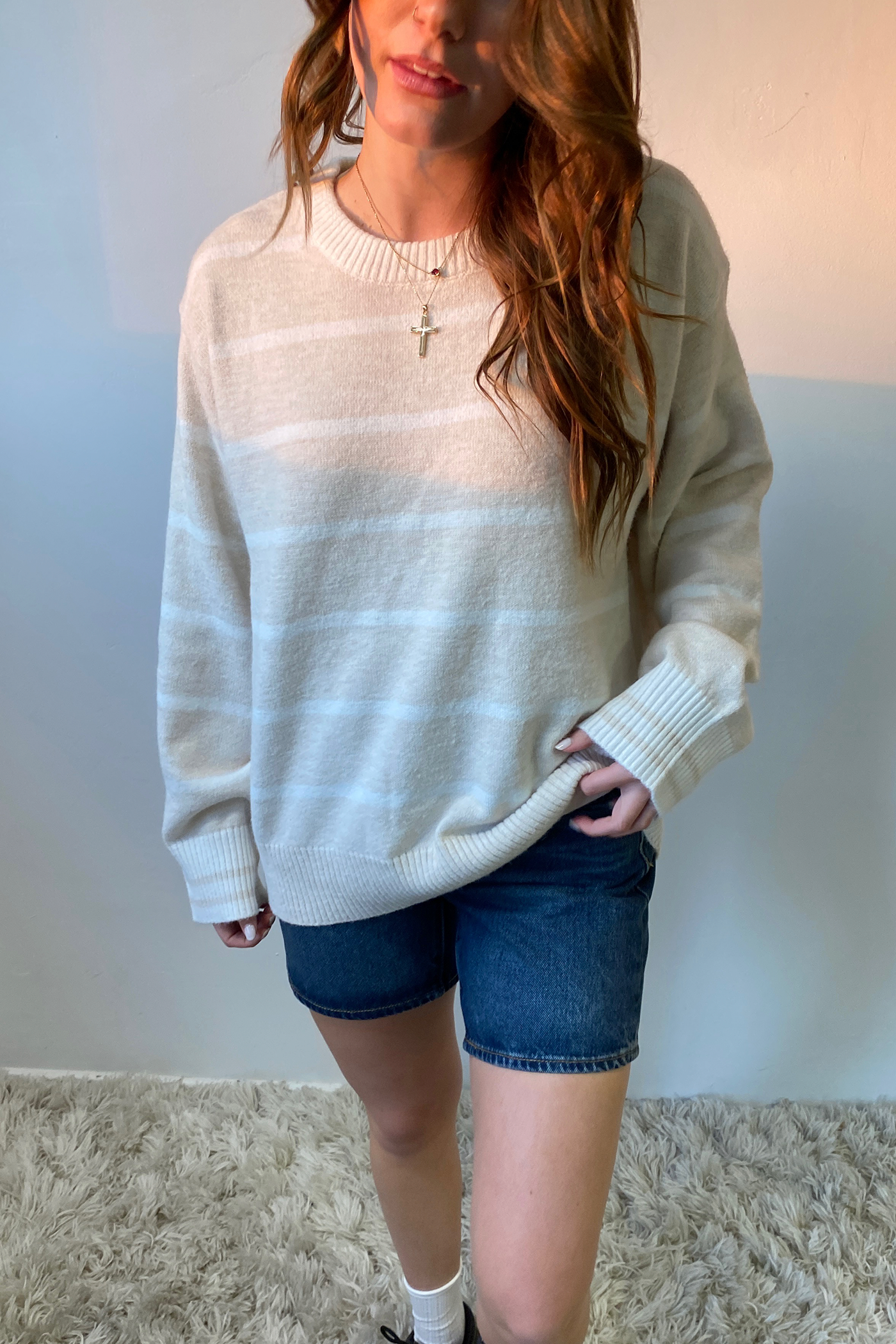 Striped Knit Sweater