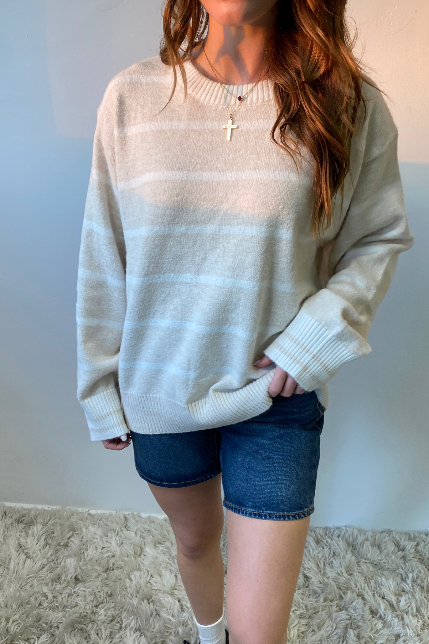 Striped Knit Sweater