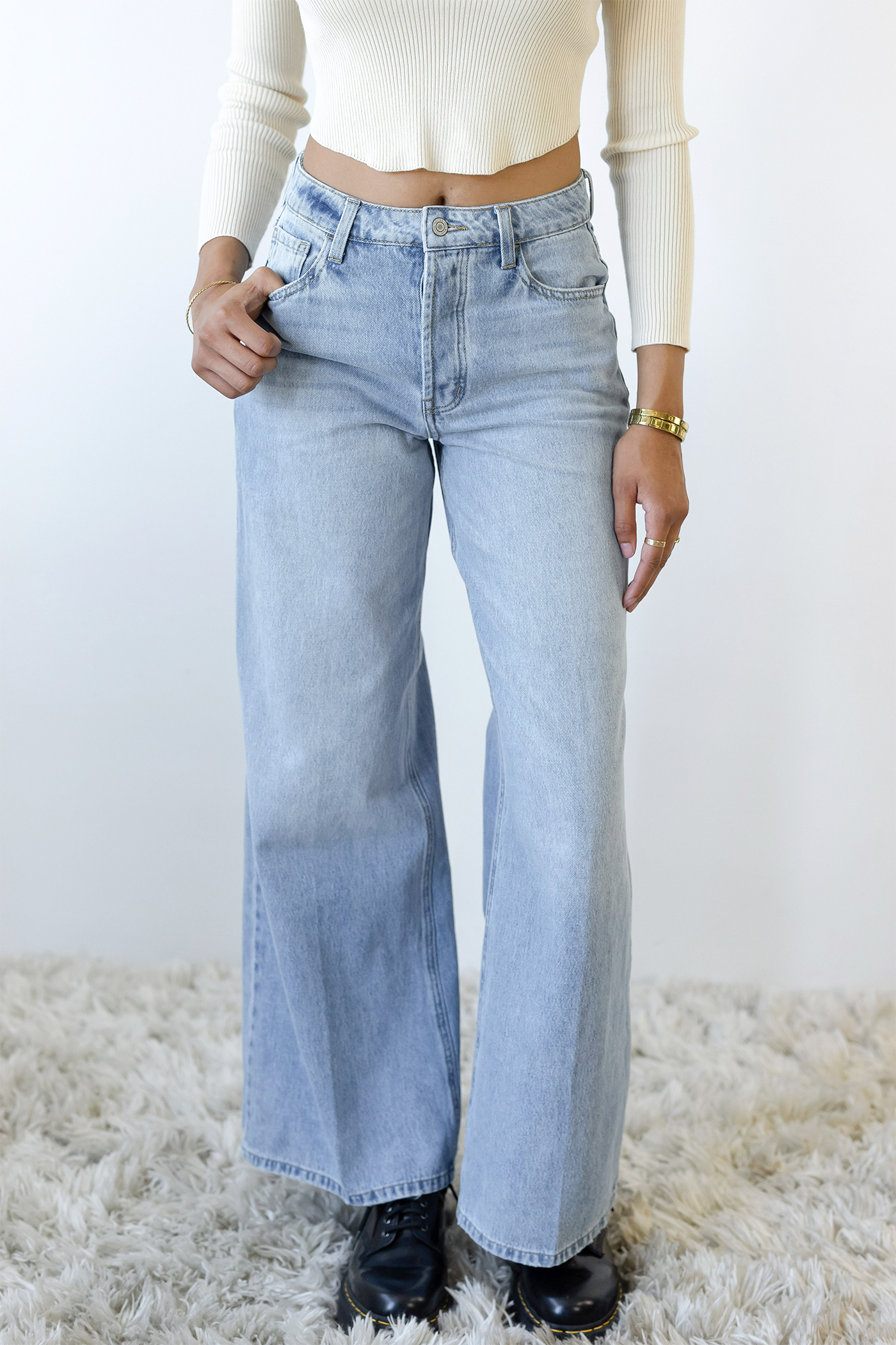 Nectar Premium Denim: The Olivine Wide Leg Jeans