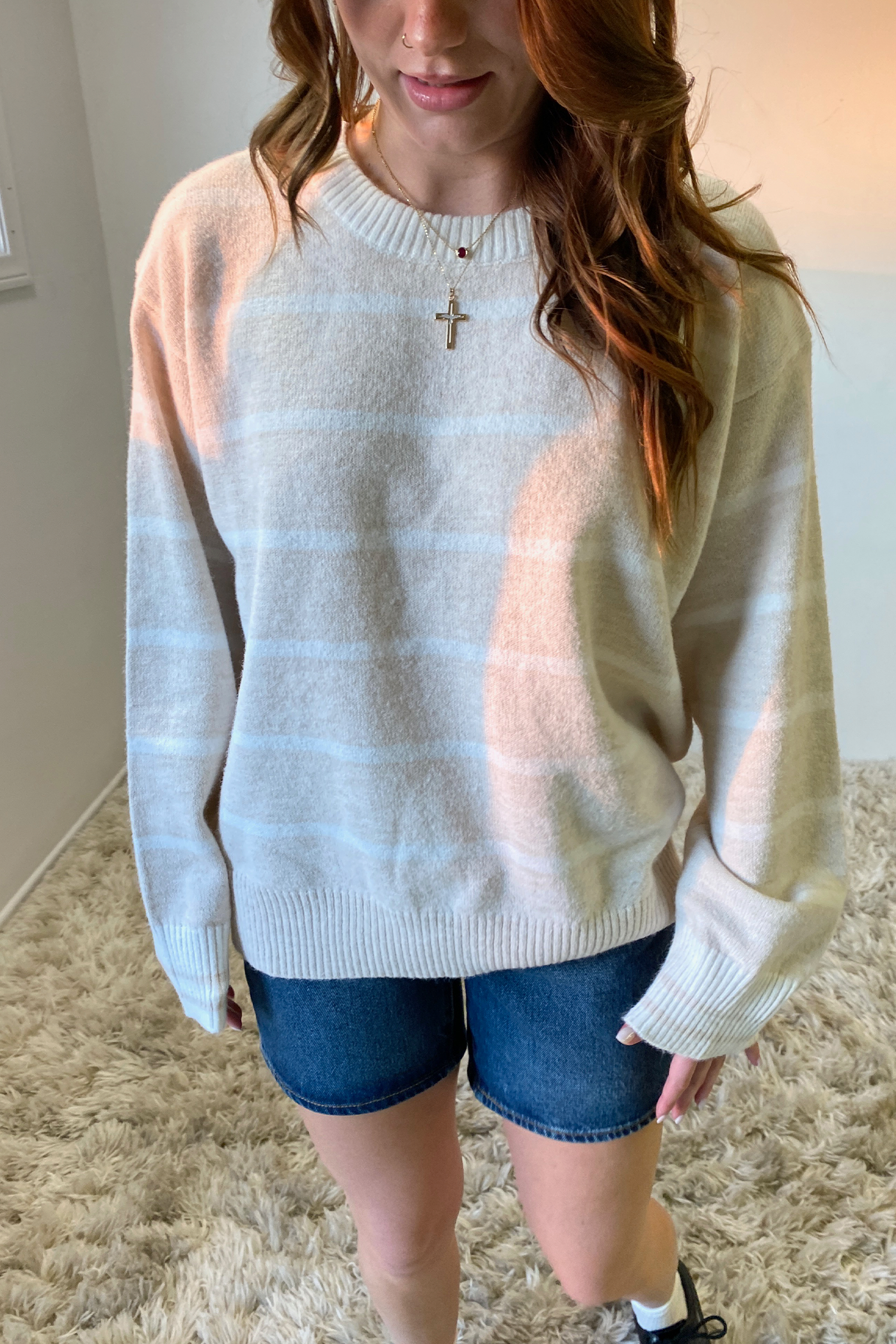 Striped Knit Sweater
