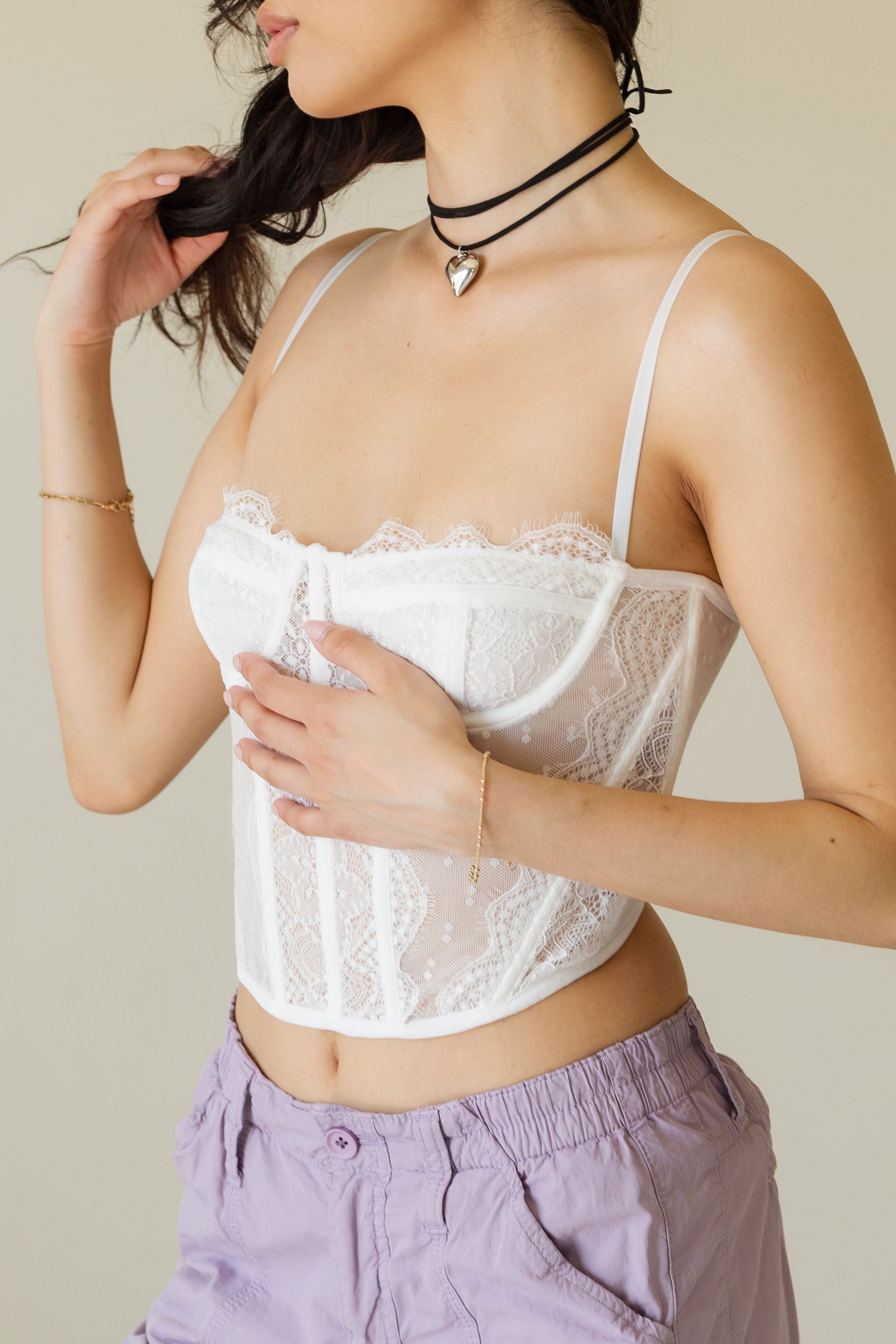 Forever Mine Cami Corset Top