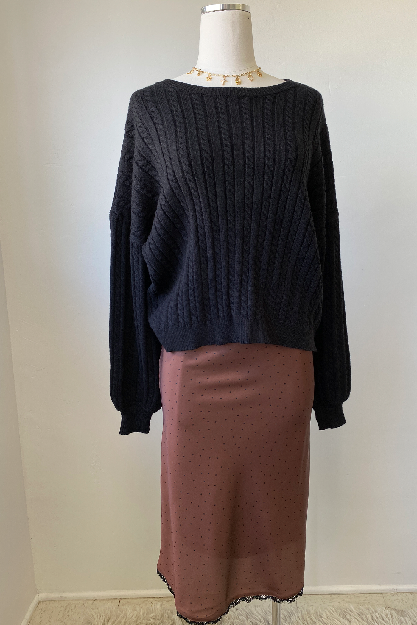 Basic Cable Knit Sweater