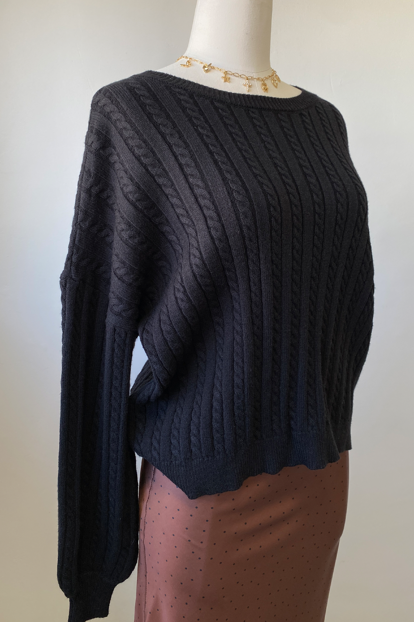 Basic Cable Knit Sweater