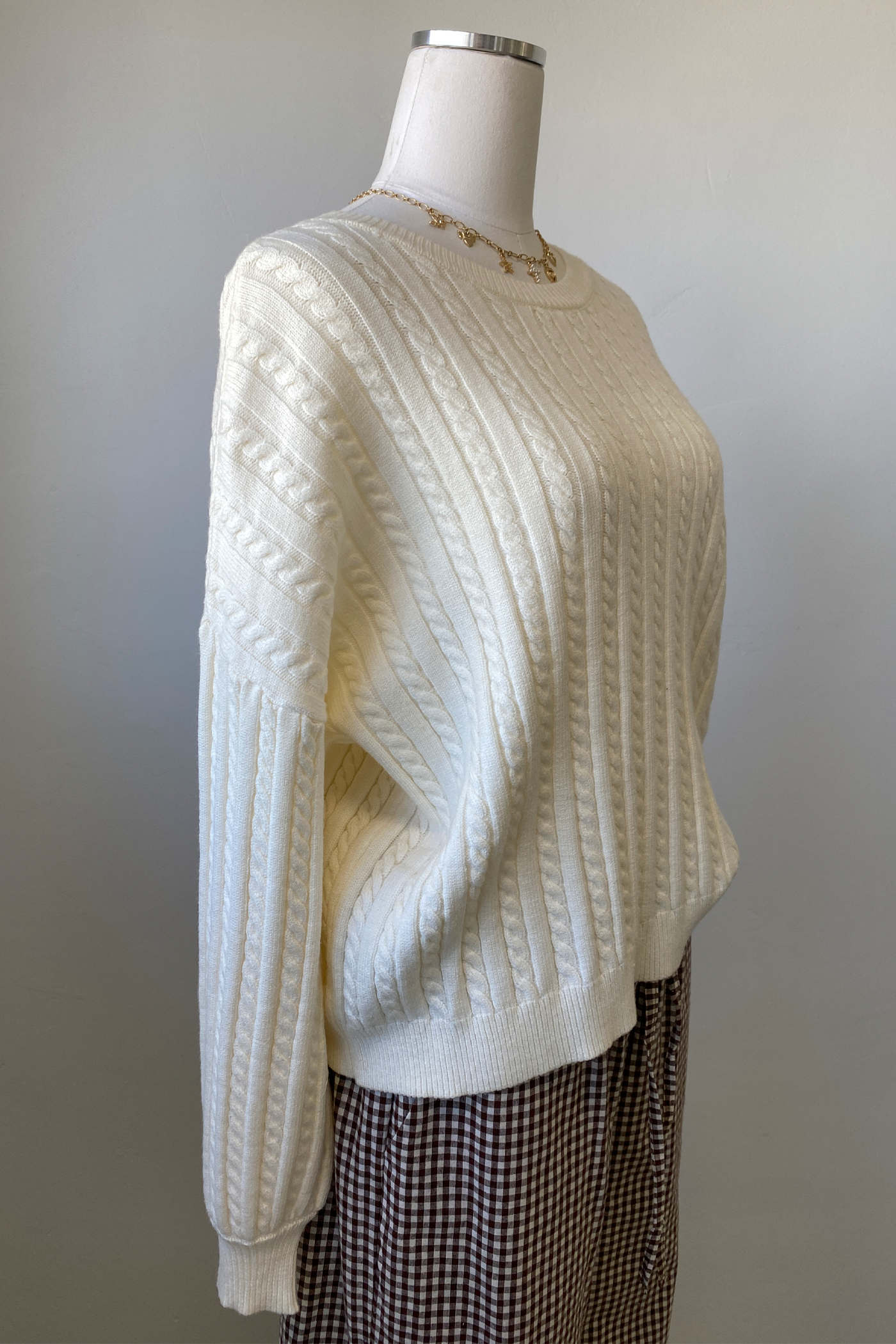 Basic Cable Knit Sweater