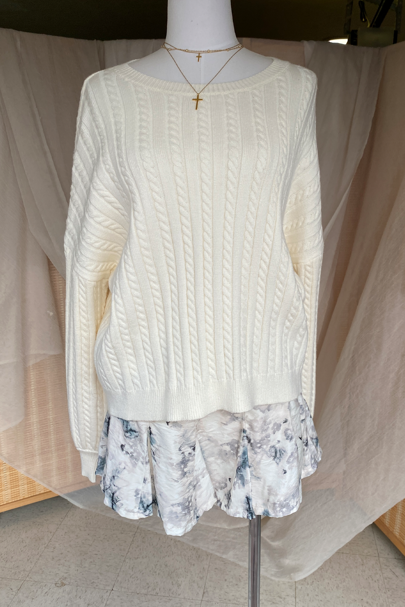 Basic Cable Knit Sweater