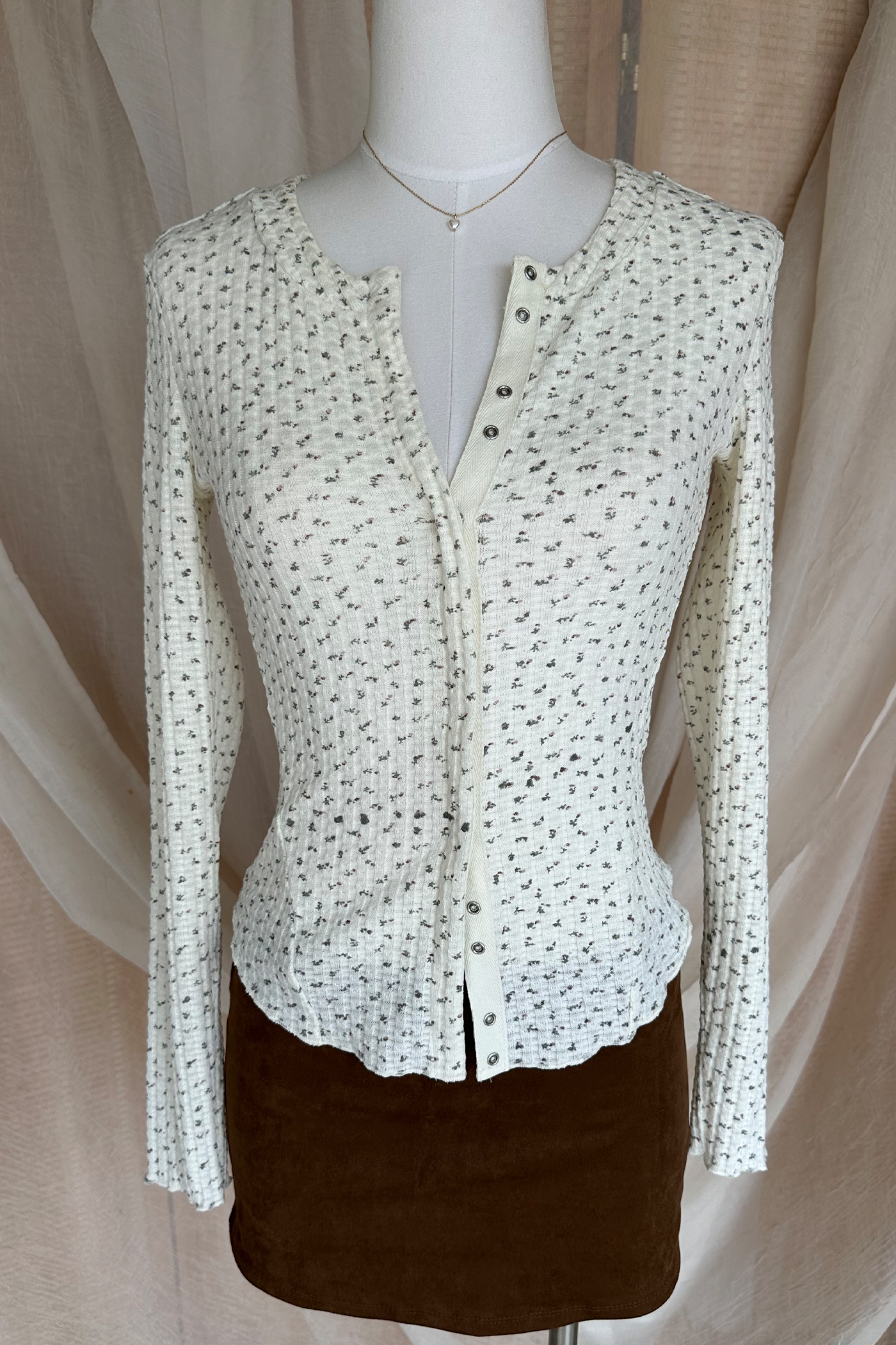 Ditsy Floral Long Sleeve Top