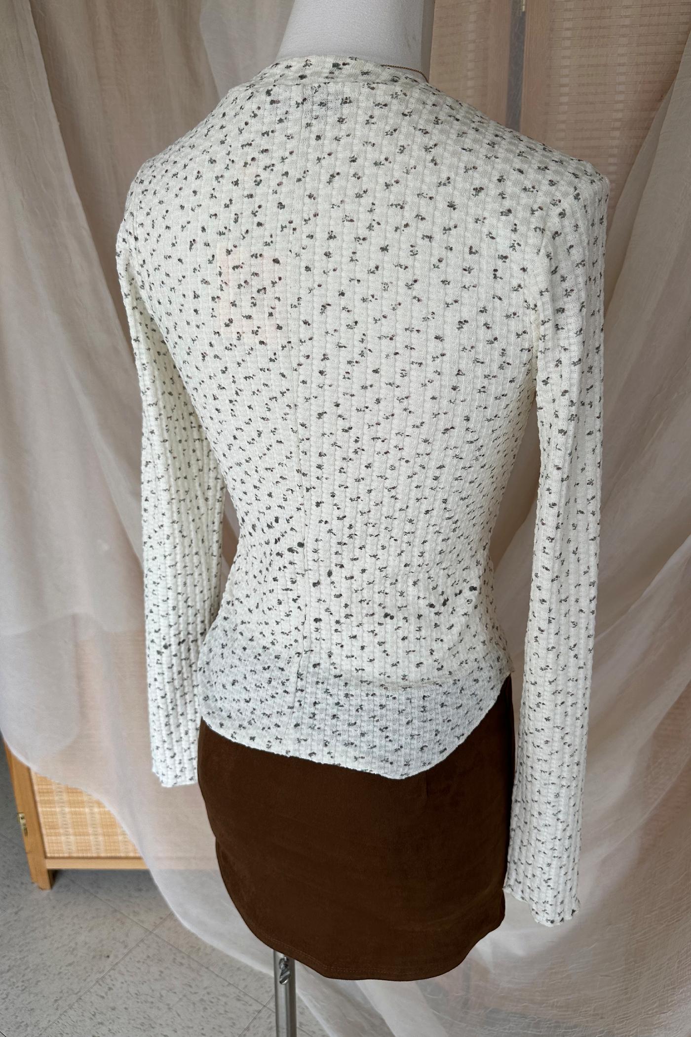 Ditsy Floral Long Sleeve Top