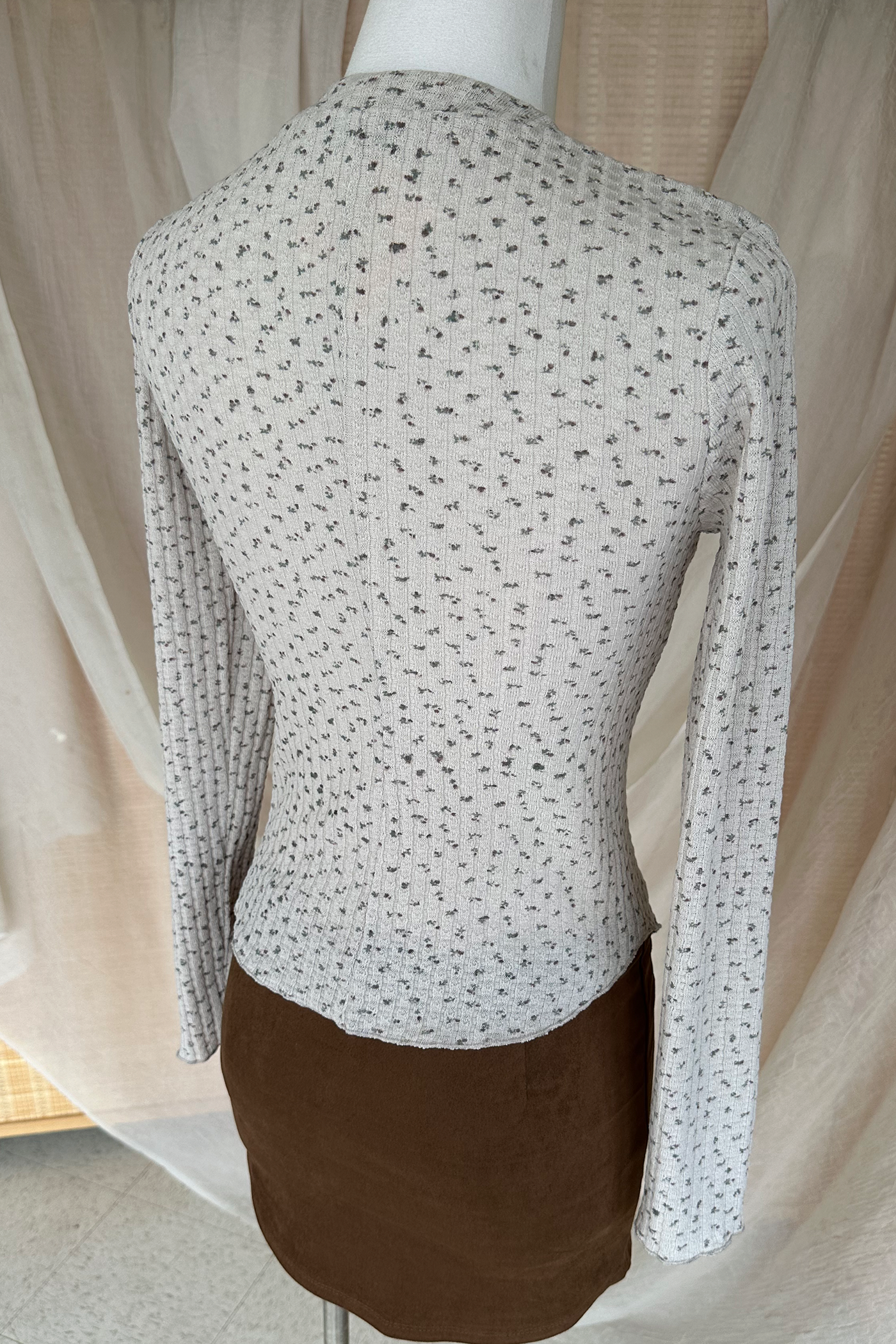 Ditsy Floral Long Sleeve Top