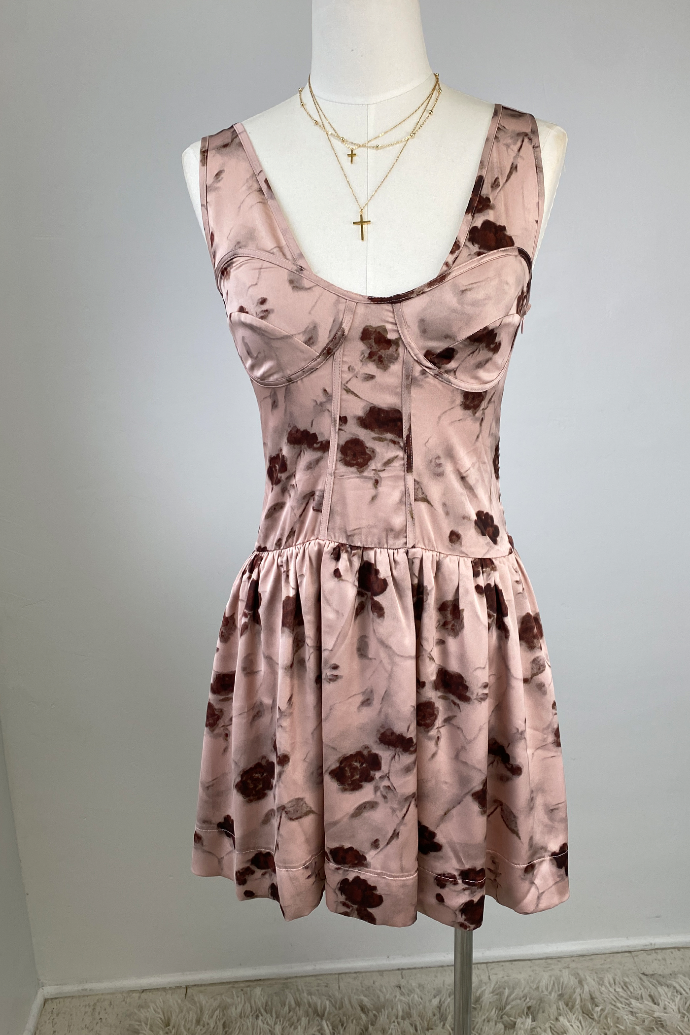 Floral Corset Mini Dress