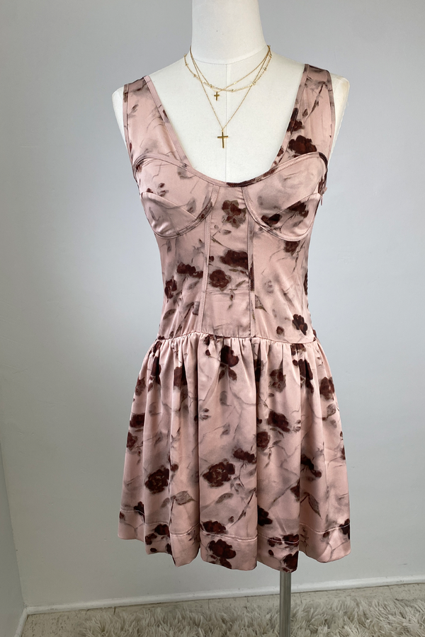 Floral Corset Mini Dress