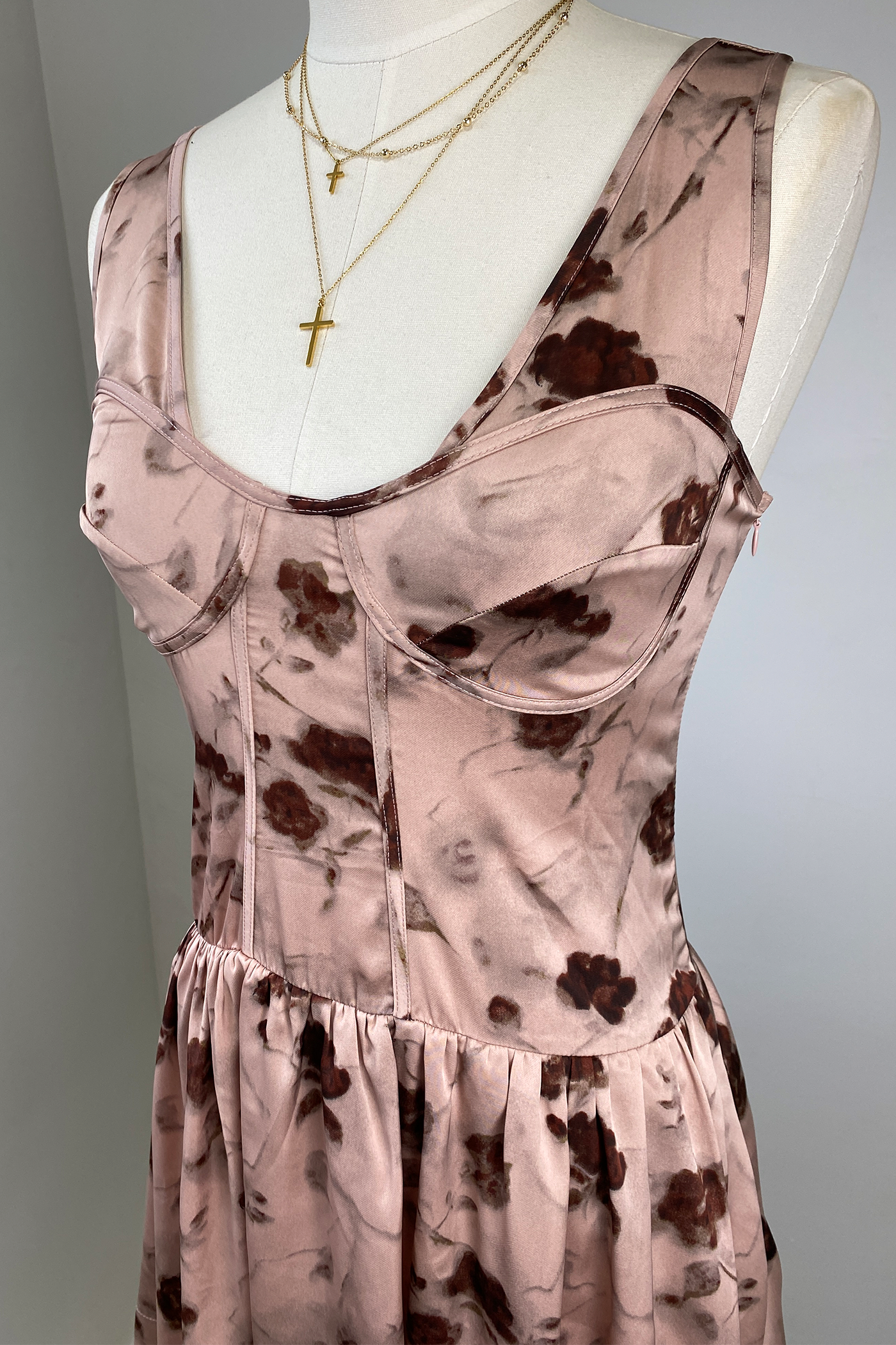 Floral Corset Mini Dress