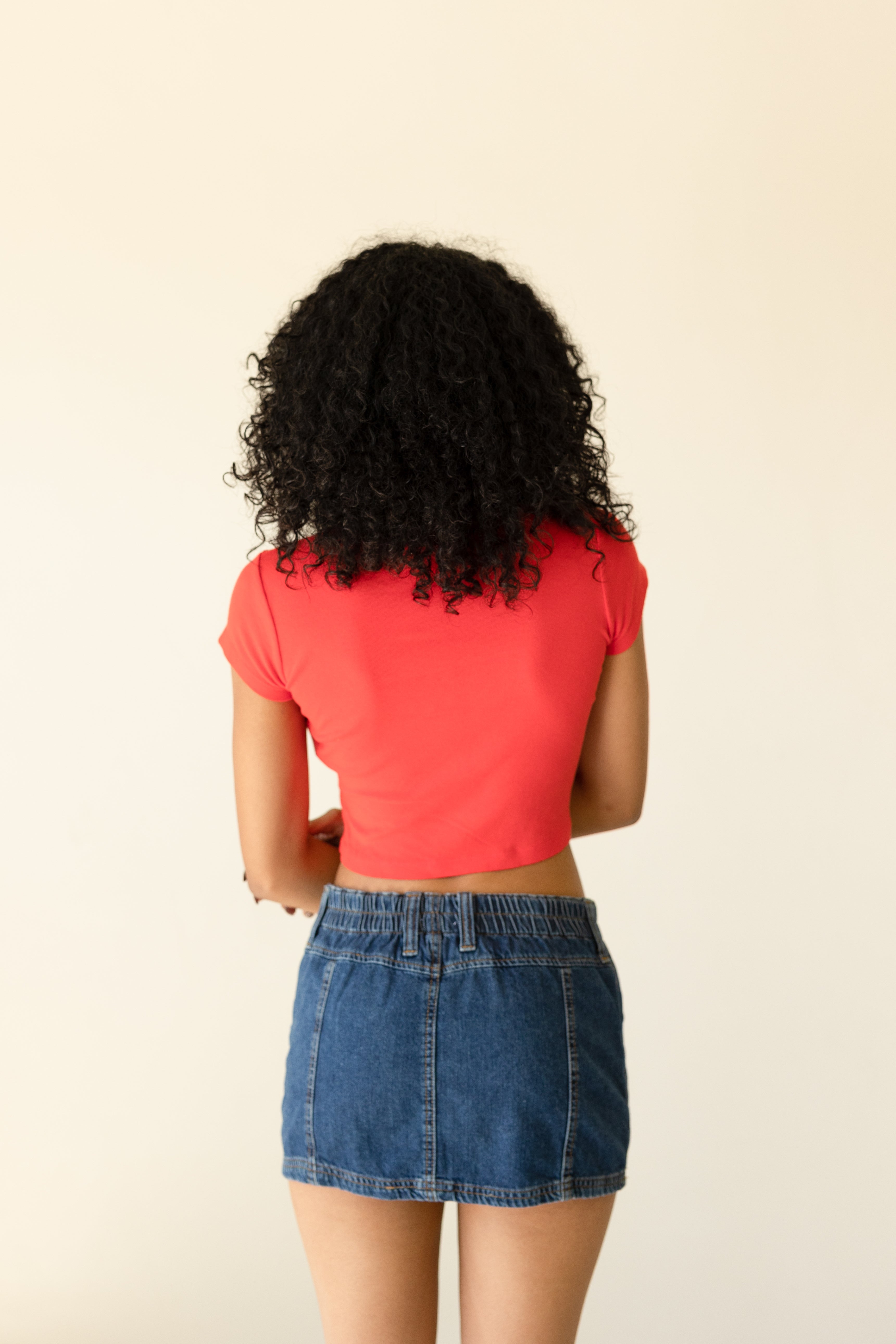 Sun Graphic Baby Crop Tee