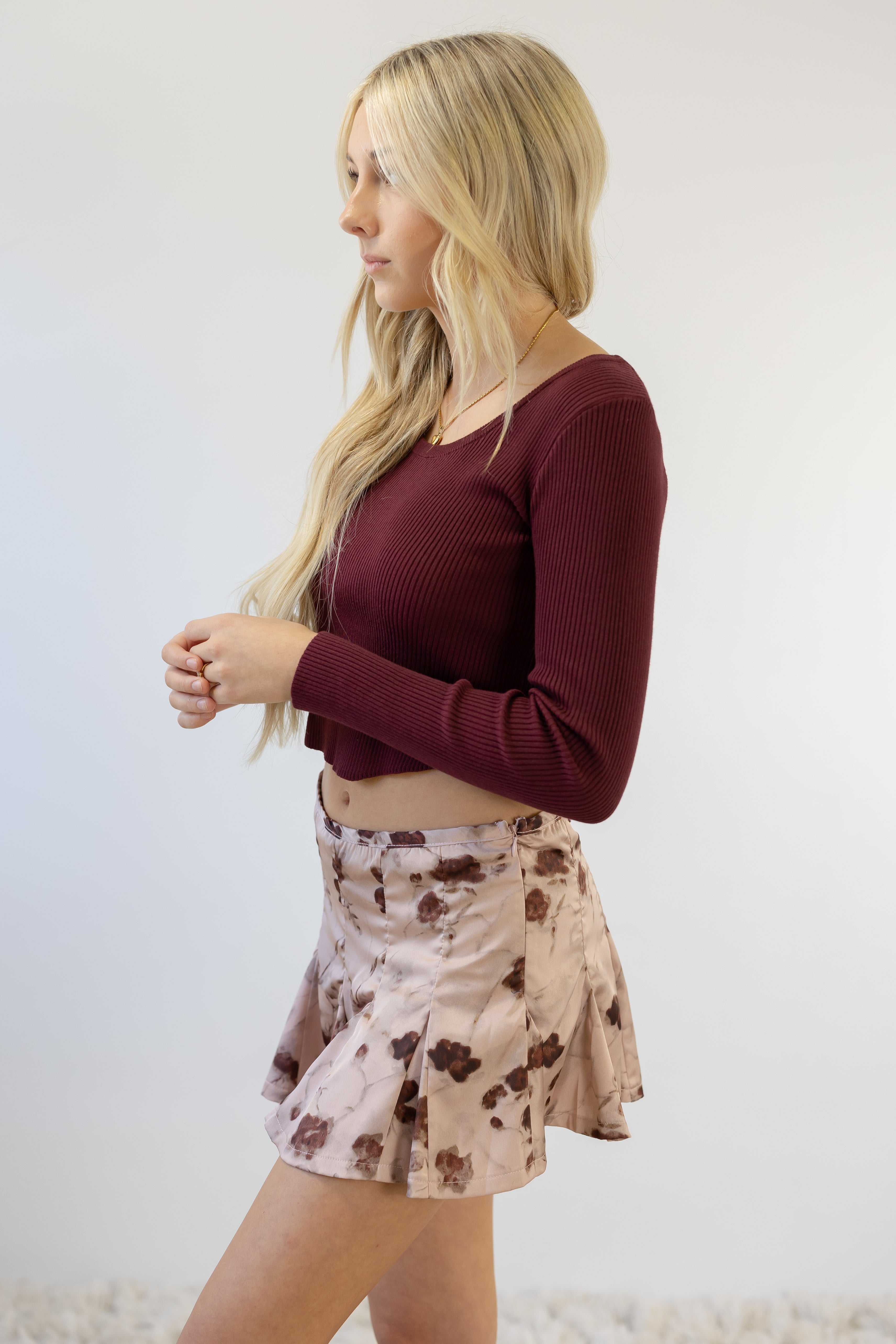 Ribbed Long Sleeve Top