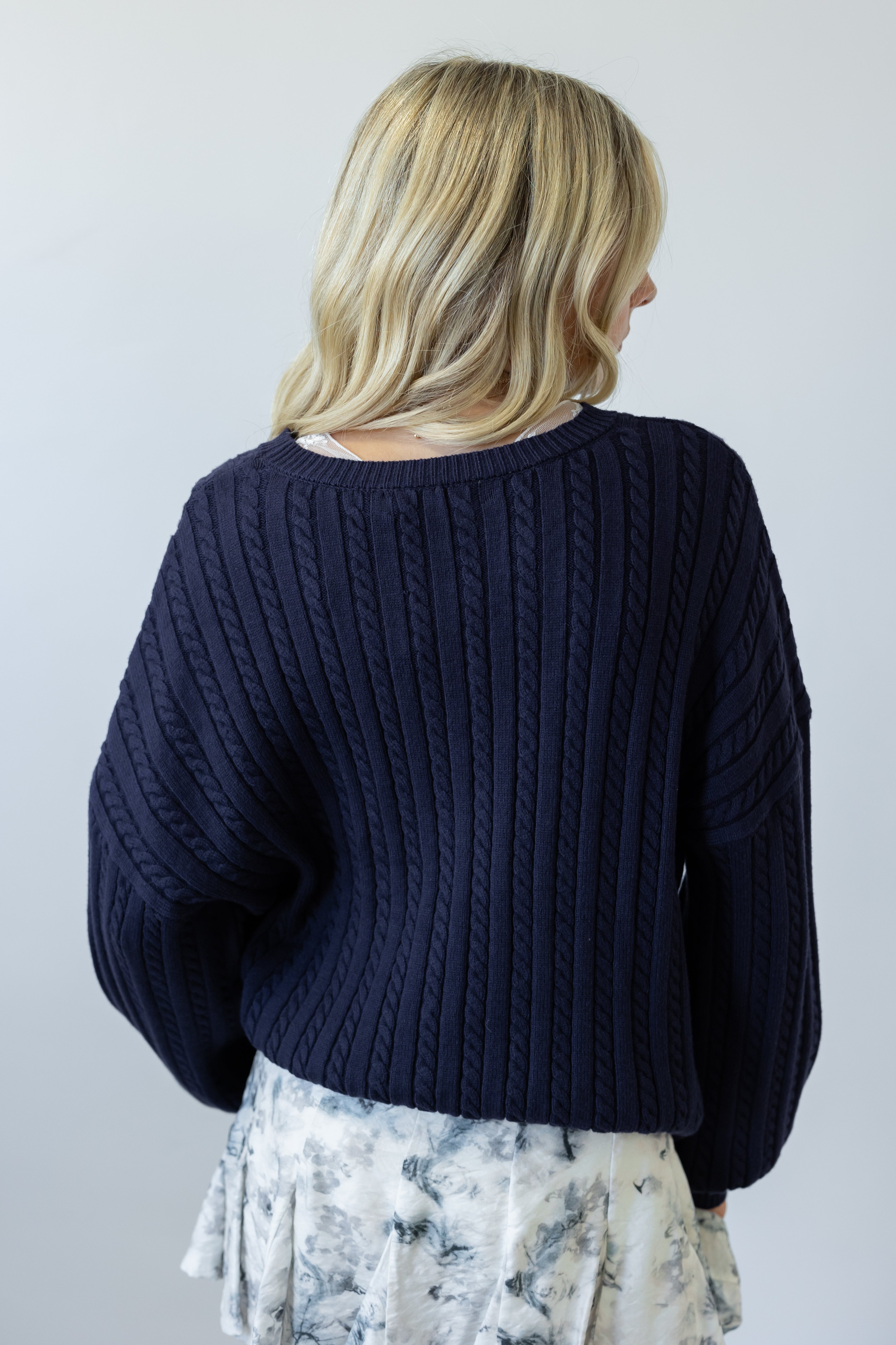 Basic Cable Knit Sweater
