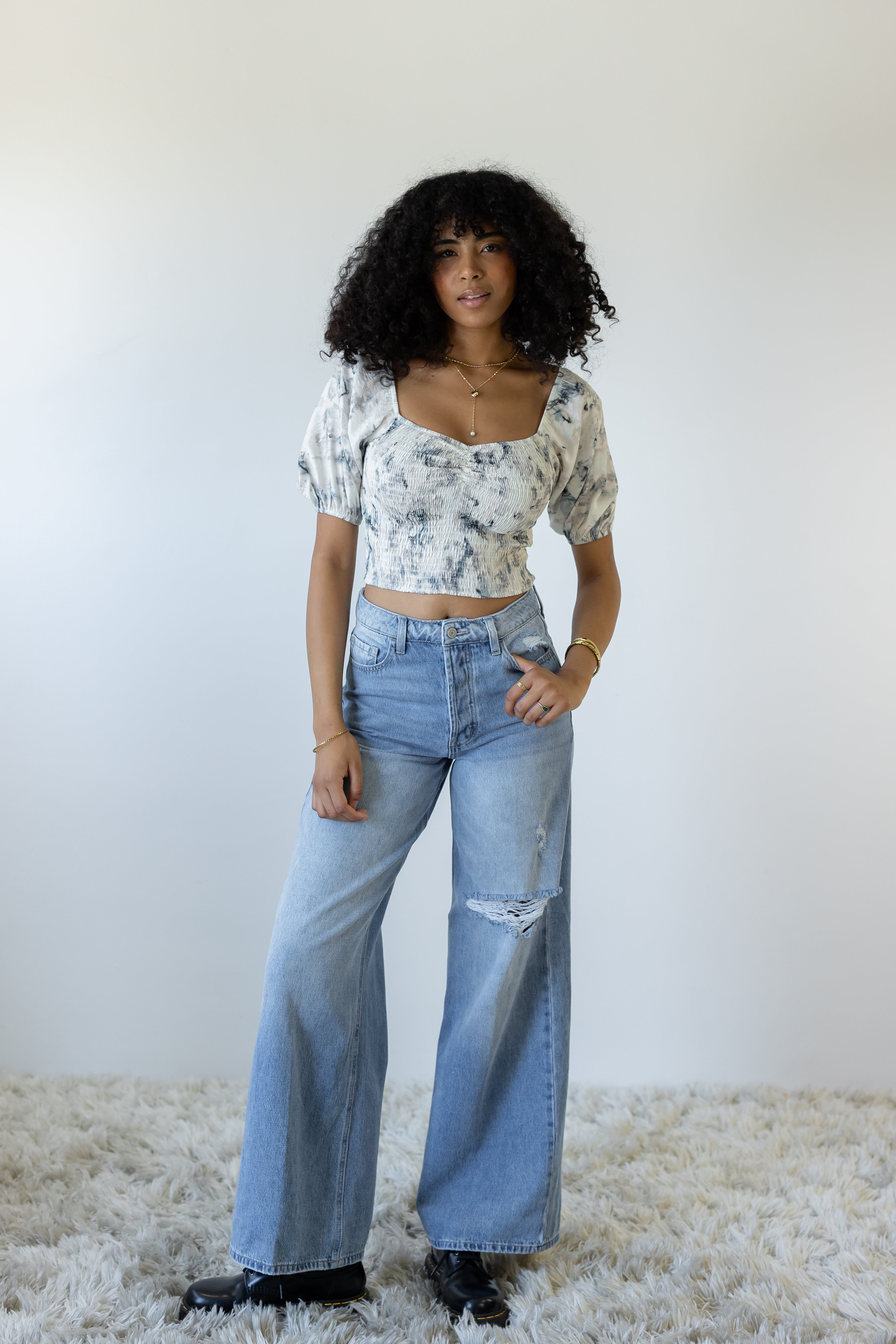 Nectar Premium Denim: The Olivine Wide Leg Jeans