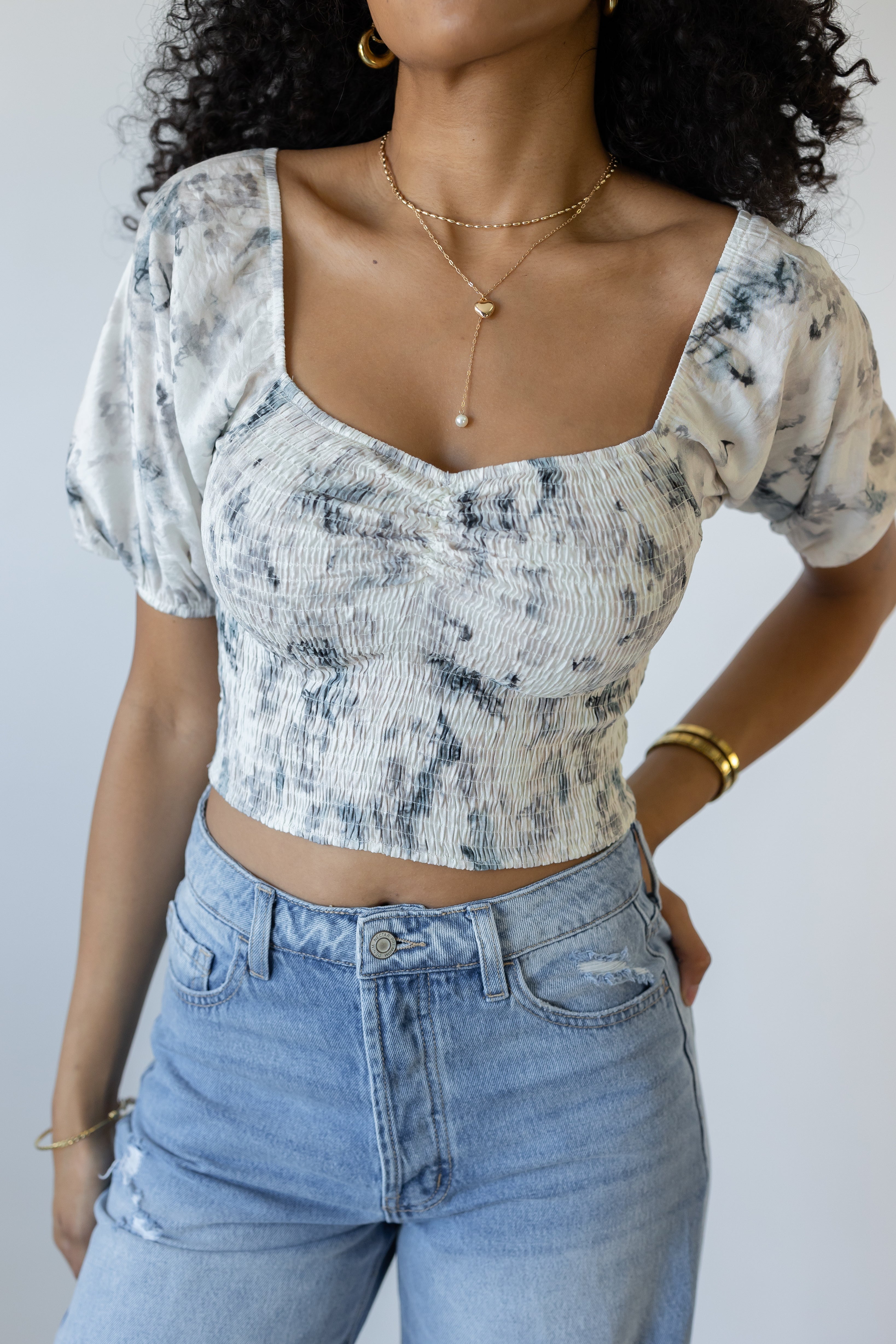 Floral Smocked Top