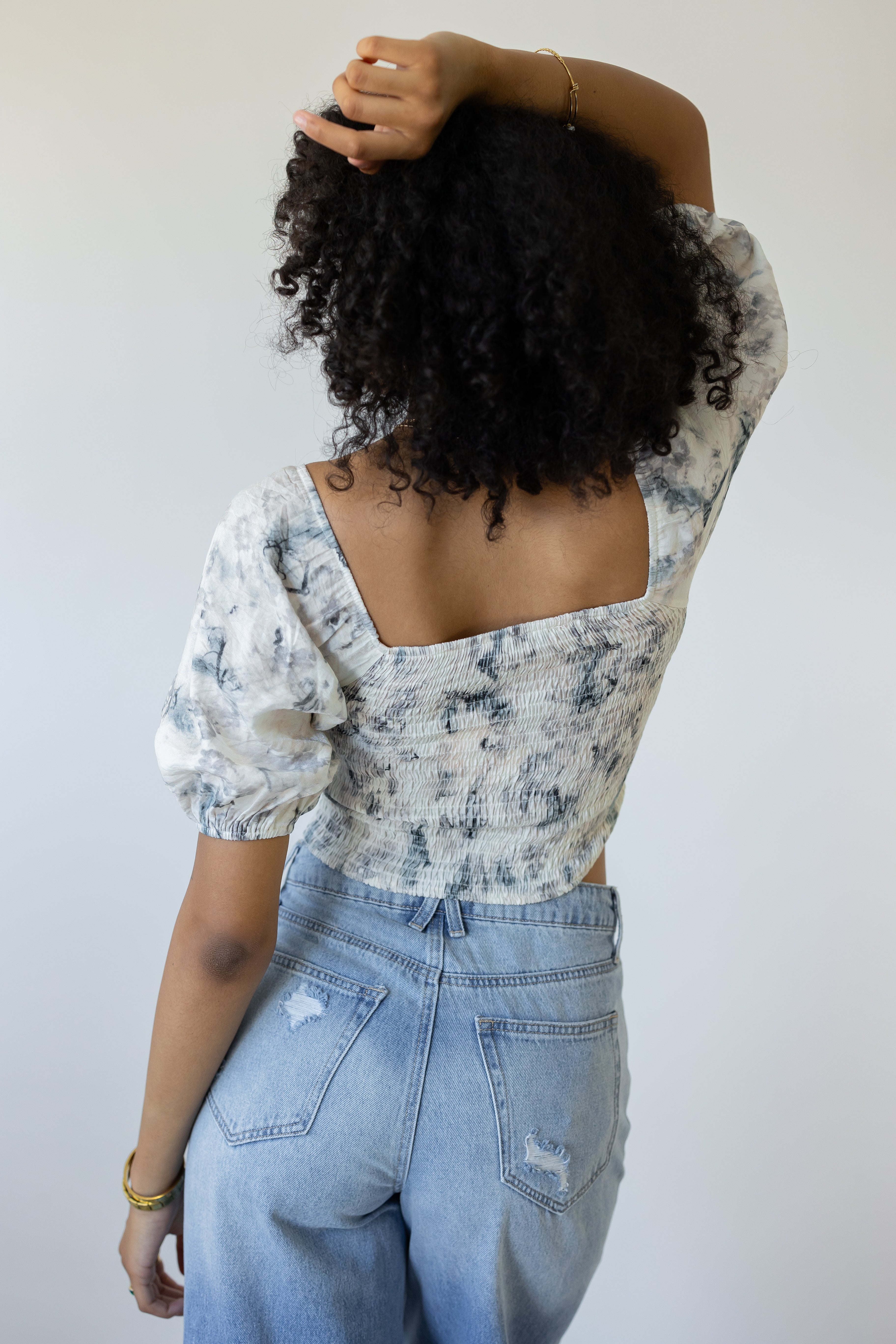 Floral Smocked Top