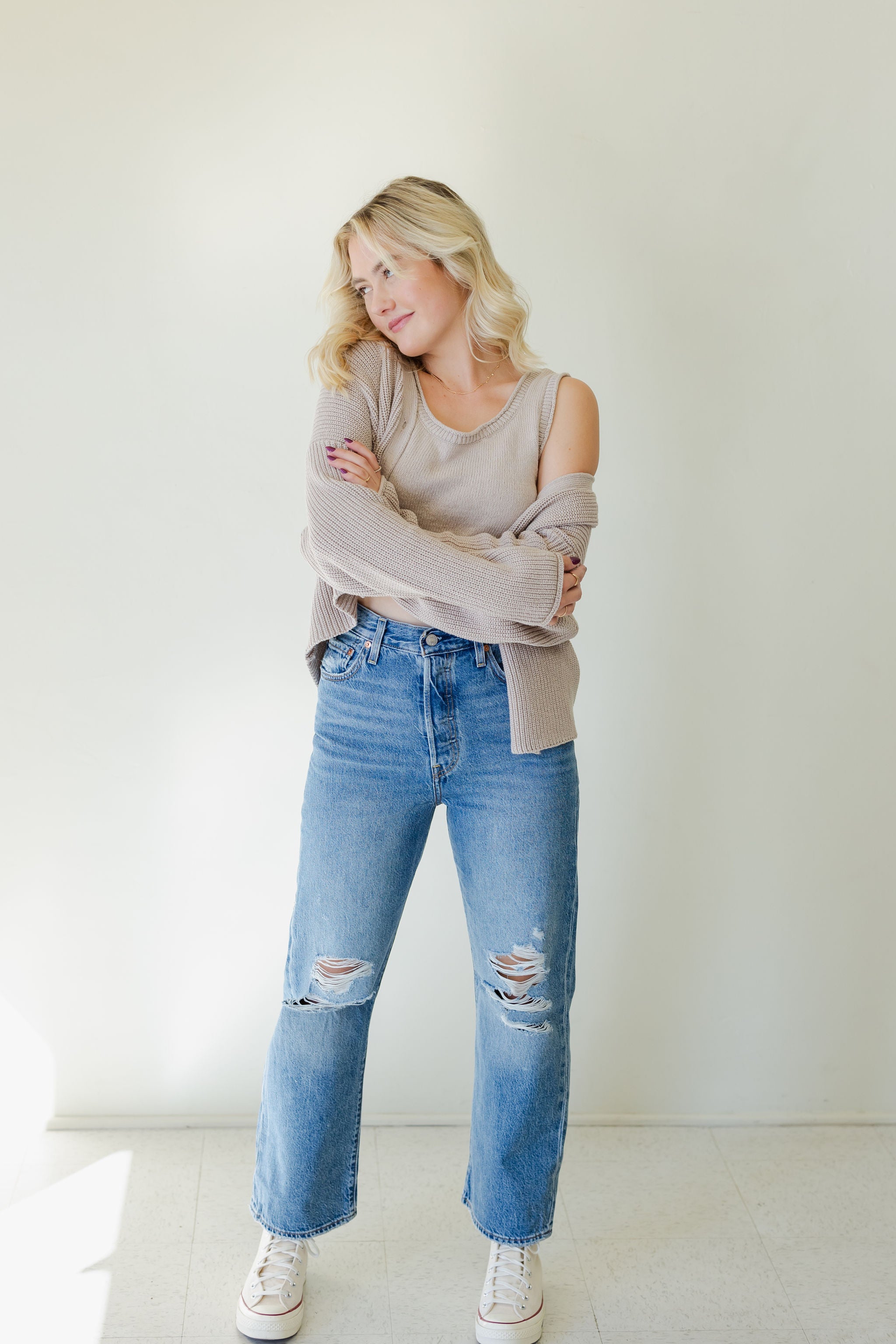 Ribcage Straight Ankle Jeans by Levi's
