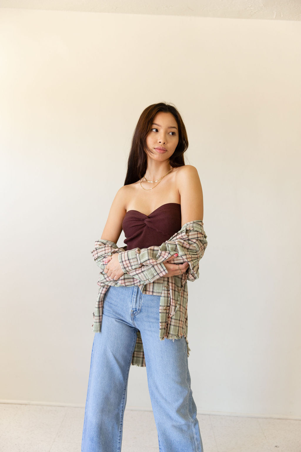 Wanna Rock Plaid Flannel Top