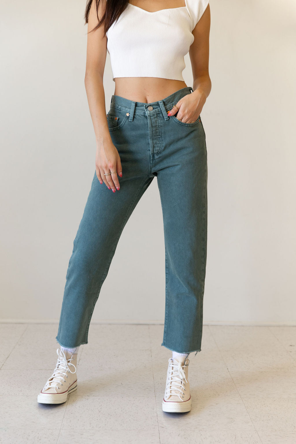 501 Misty Crop Jeans by Levi's